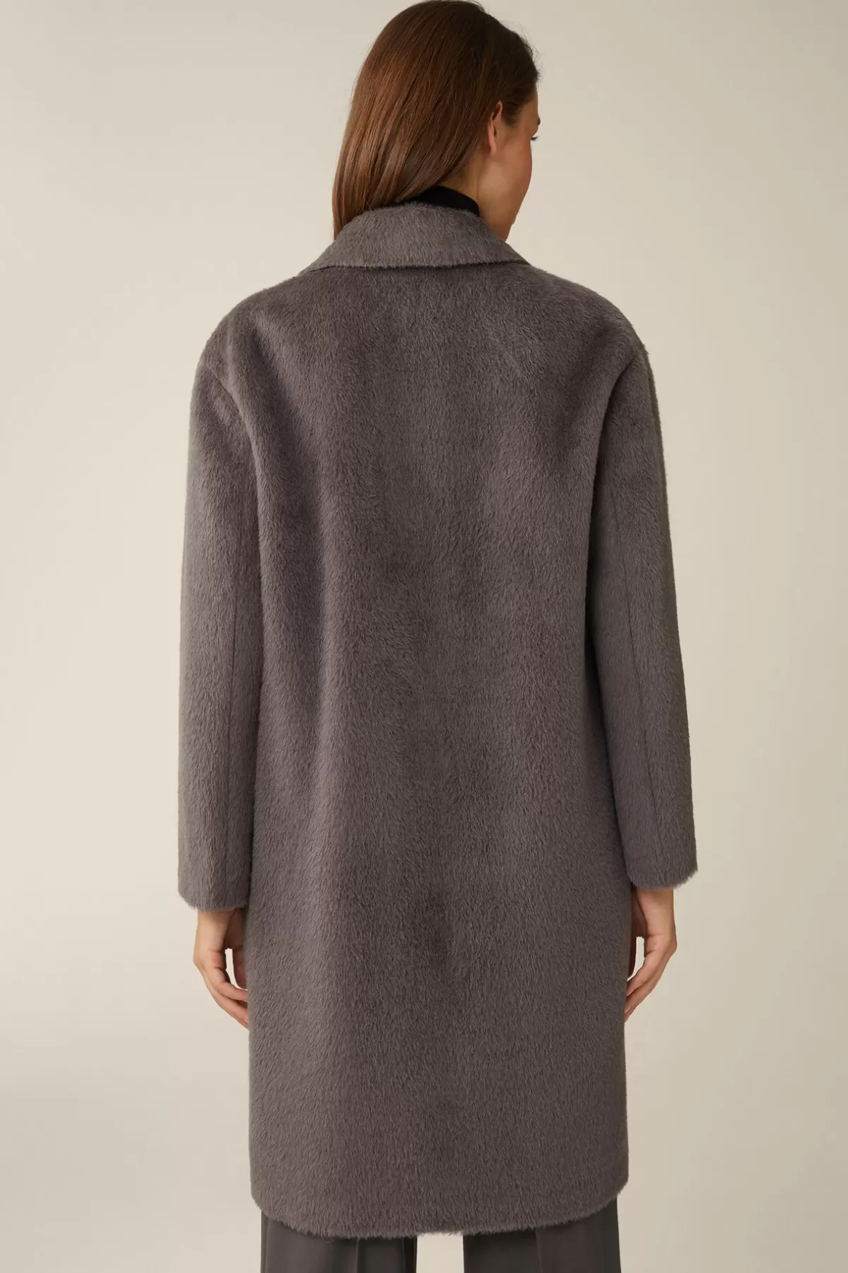 Flash Sale Alpaka-Schurwoll-Eggshape-Mantel In Damen Jacken & Mäntel