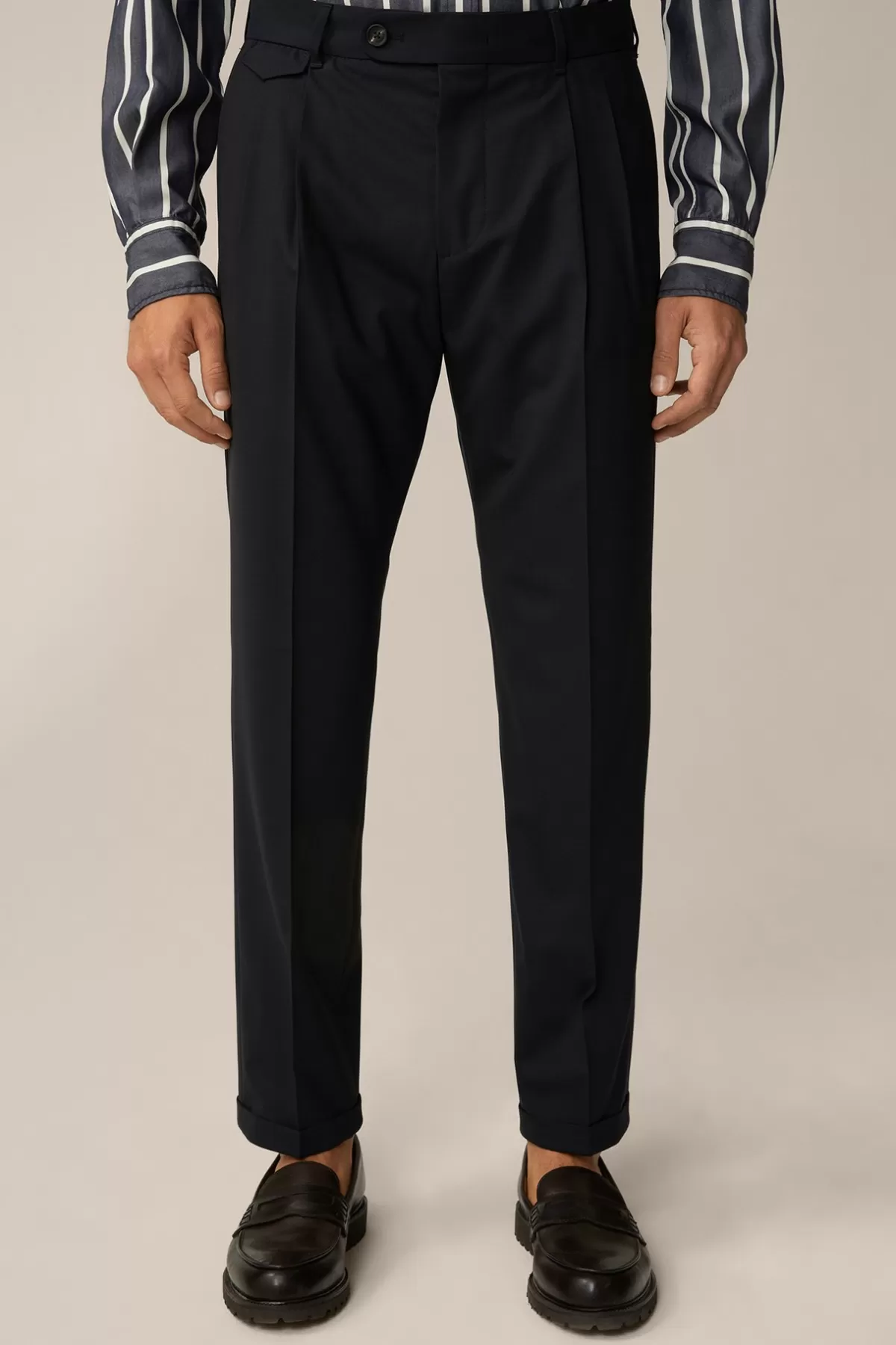 Best Sale Baukasten-Hose Serpo Mit Bundfalte Und Umschlag In Herren Hosen & Jeans