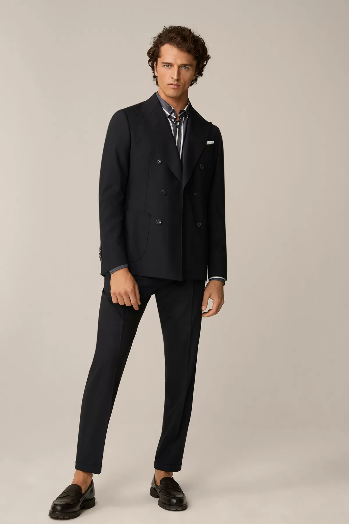 Best Sale Baukasten-Hose Serpo Mit Bundfalte Und Umschlag In Herren Hosen & Jeans