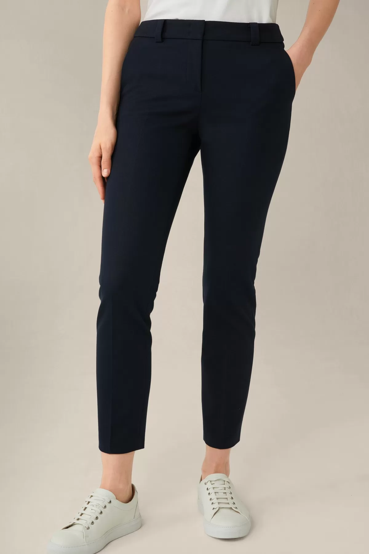 Cheap Baumwoll-Bi-Stretch-Chino In Damen Hosen & Jeans