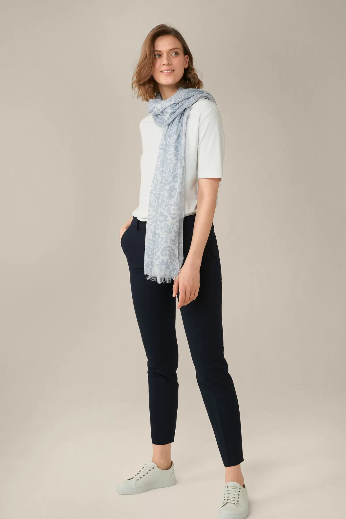 Cheap Baumwoll-Bi-Stretch-Chino In Damen Hosen & Jeans