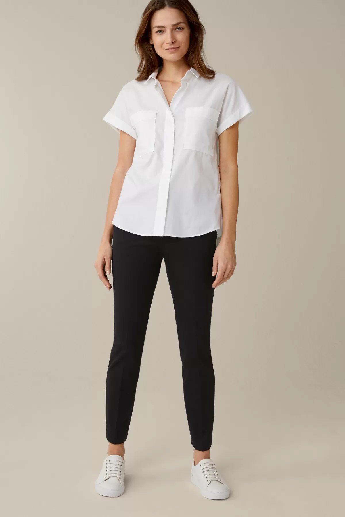 Store Baumwoll-Bi-Stretch-Chino In Damen Hosen & Jeans