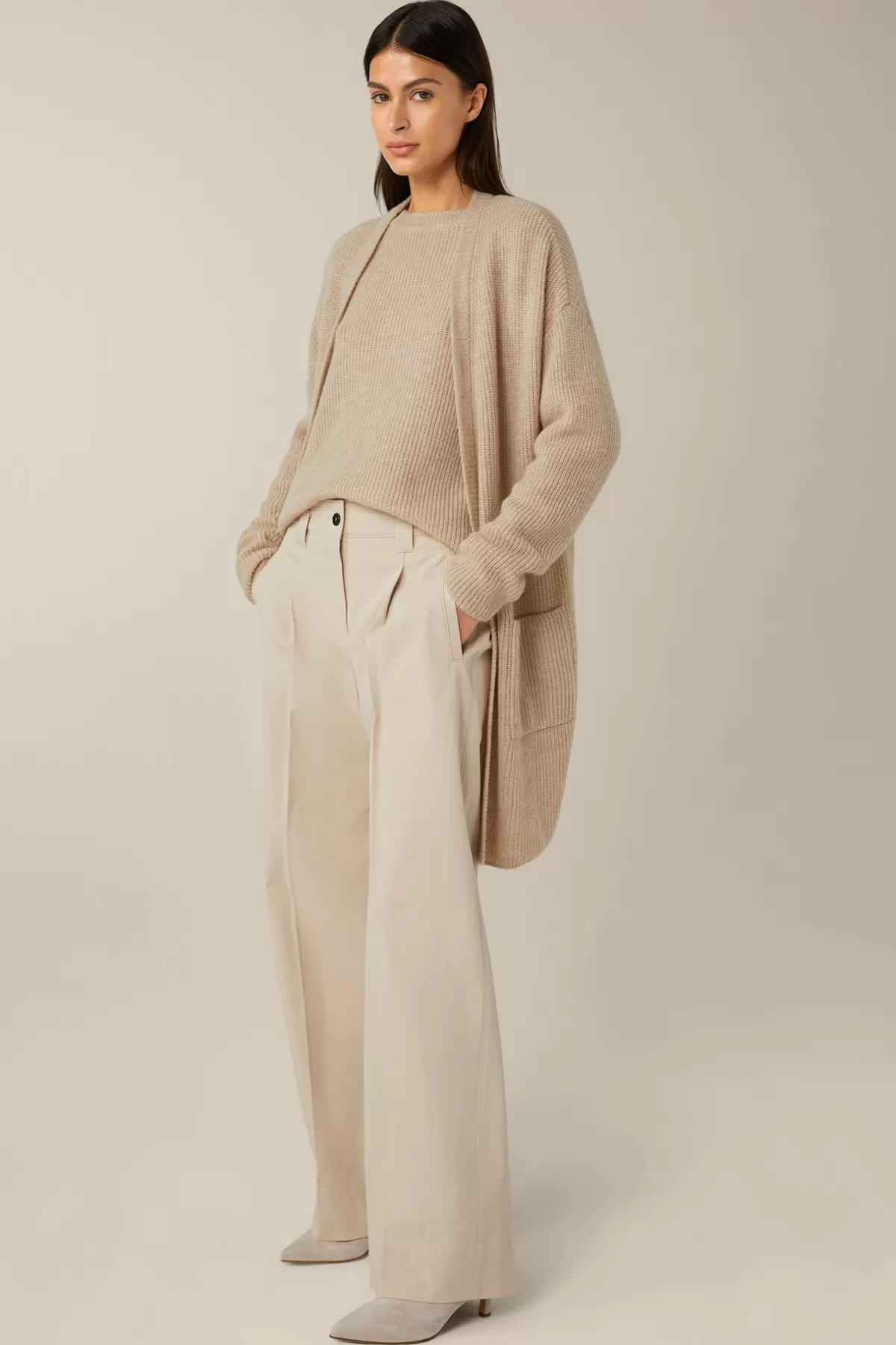 Best Sale Baumwoll-Gabardine-Marlene-Hose In Damen Hosen & Jeans
