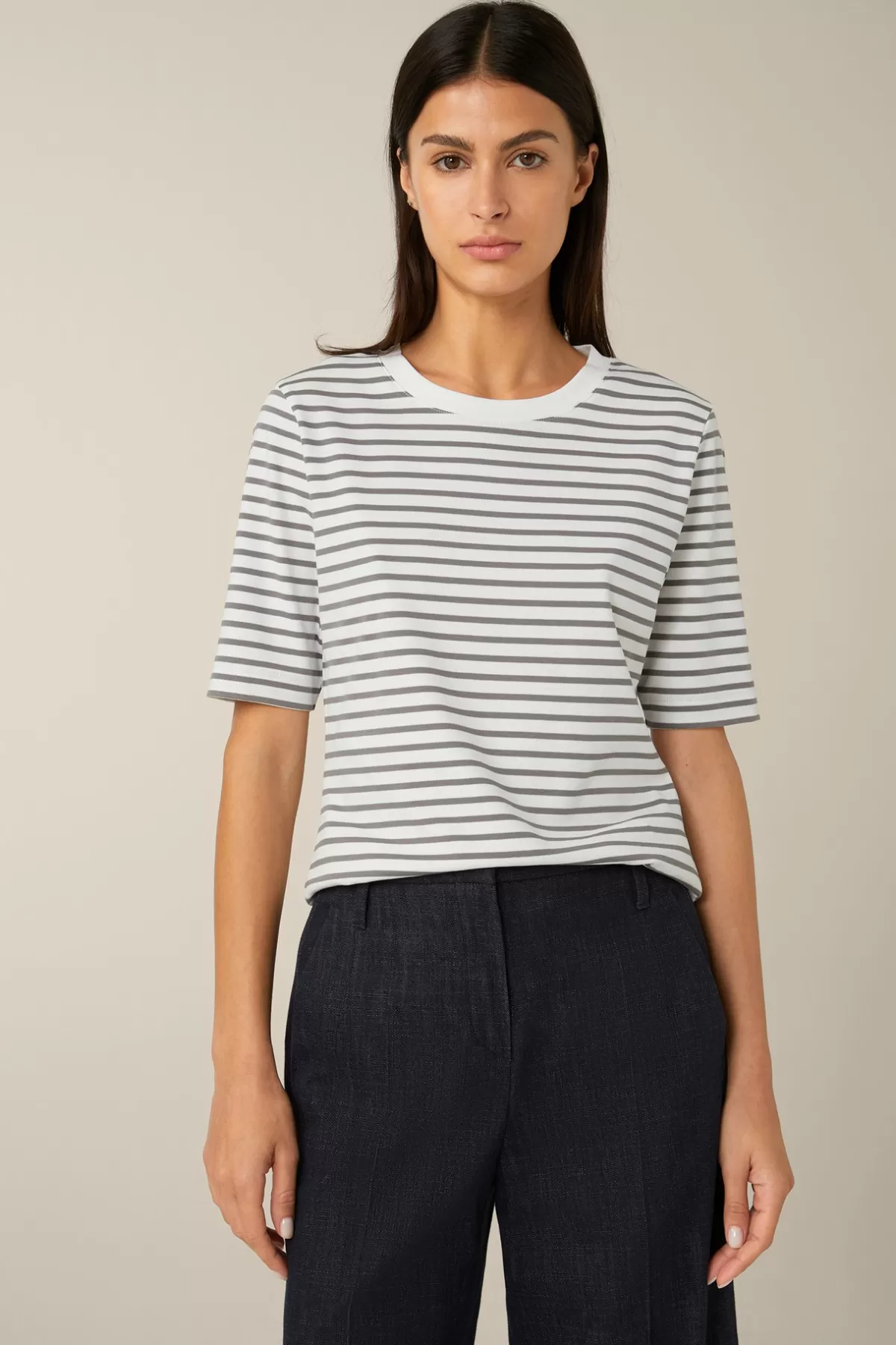 Shop Baumwoll-Interlock-T-Shirt In Damen T-Shirts & Sweats