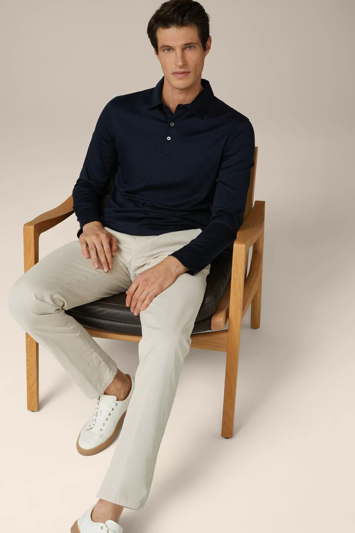 Shop Baumwoll-Langarmshirt In Herren Sakkos