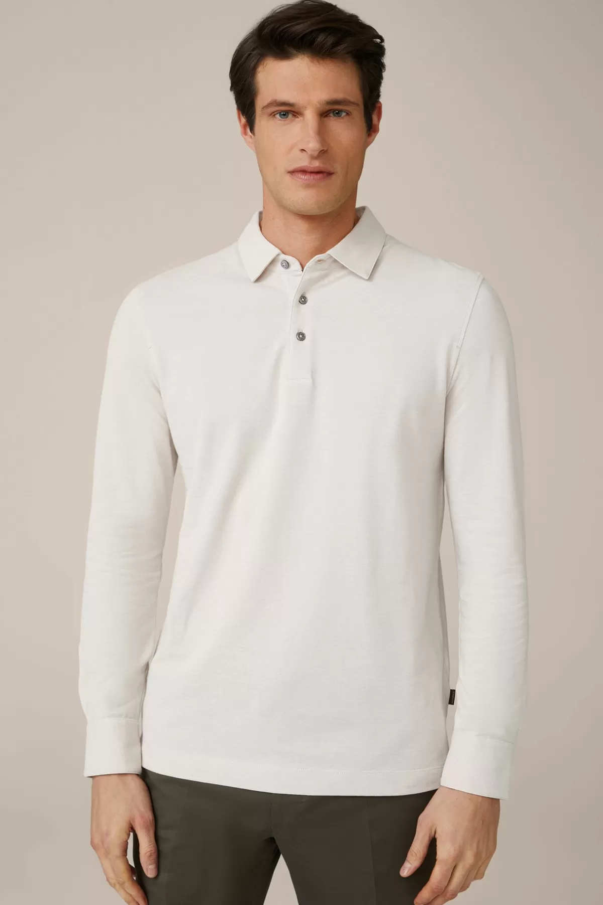 Hot Baumwoll-Langarmshirt Patrizio In Herren Sakkos