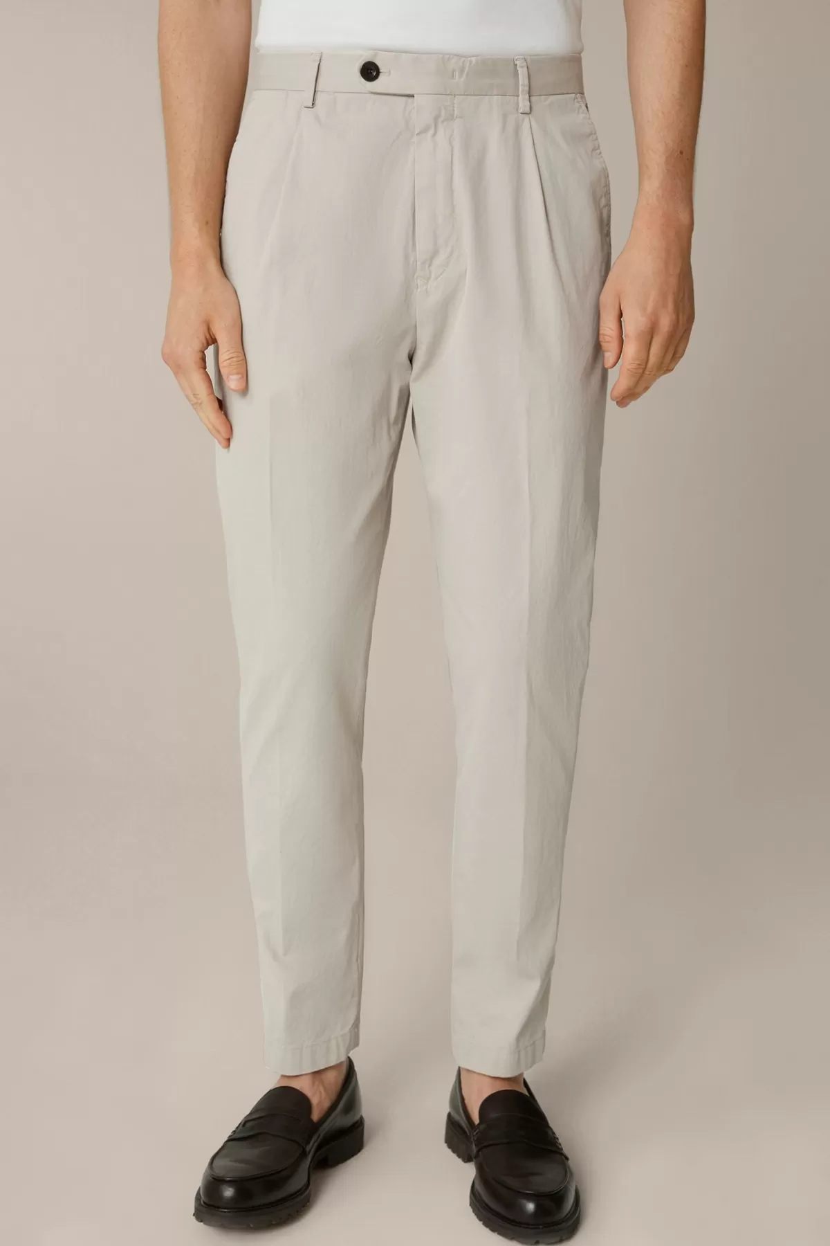 Online Baumwollmix-Hose Flero Mit Bundfalte In Herren Hosen & Jeans