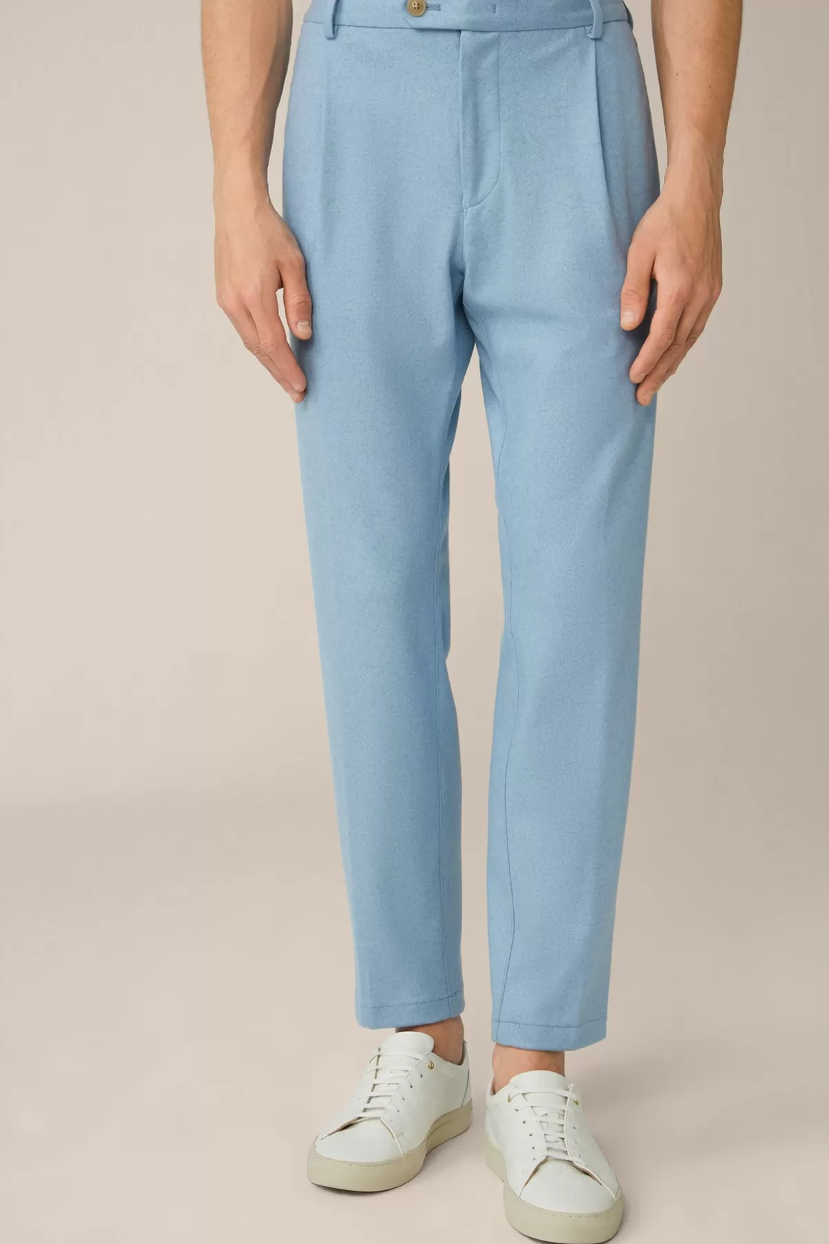 Outlet Cashmere-Baukasten-Hose Floro Mit Bundfalte In Herren Hosen & Jeans