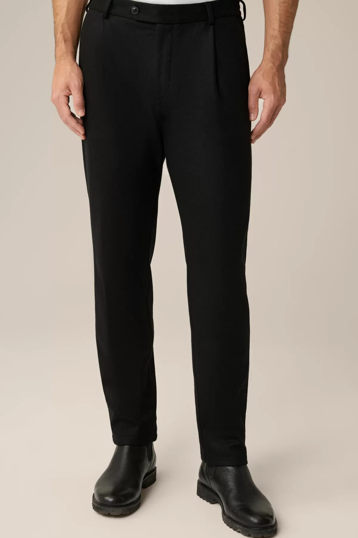 Flash Sale Cashmere-Baukasten-Hose Floro Mit Bundfalte In Herren Hosen & Jeans