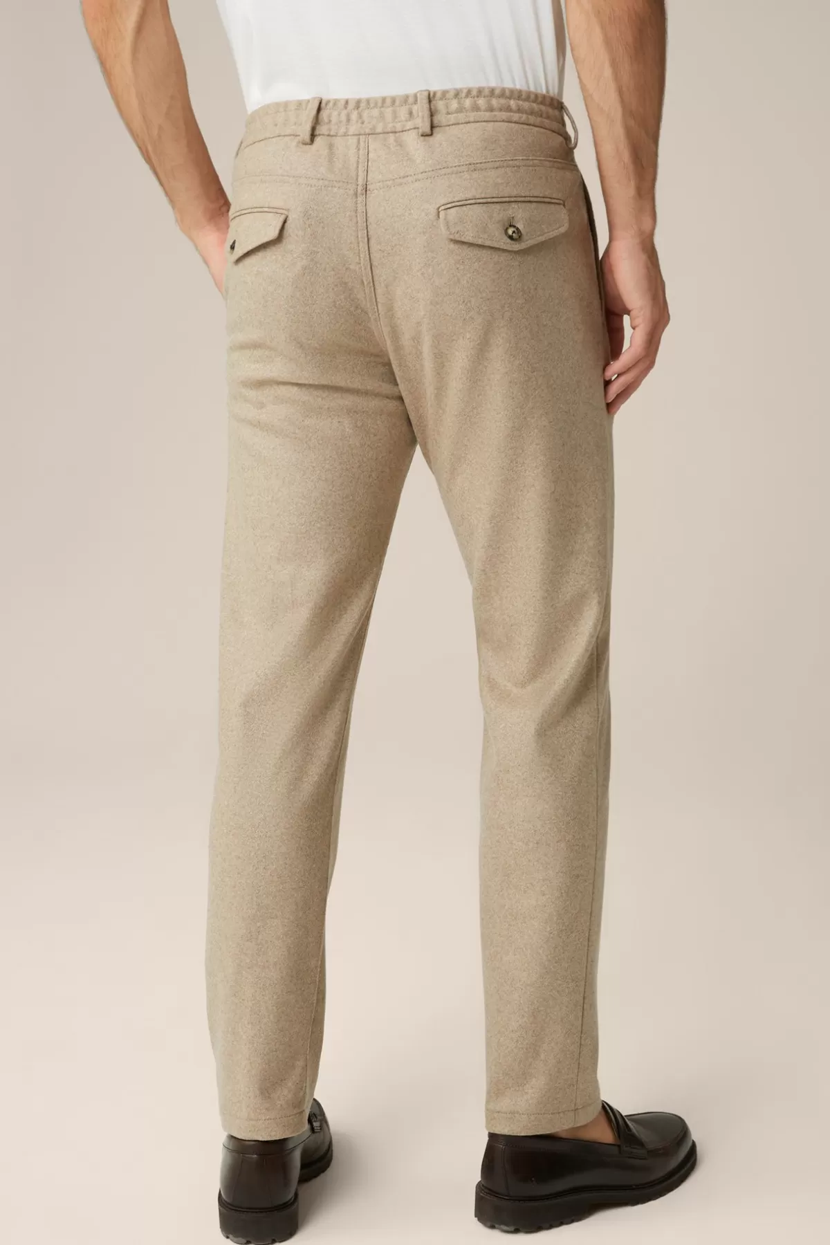 Sale Cashmere-Baukasten-Hose Floro Mit Bundfalte In Herren Hosen & Jeans