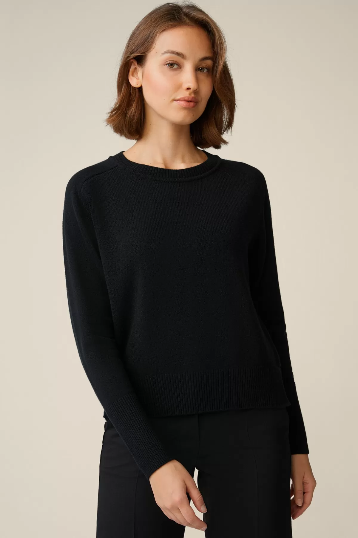 Store Cashmere-Rundhals-Pullover In Damen 100% Cashmere