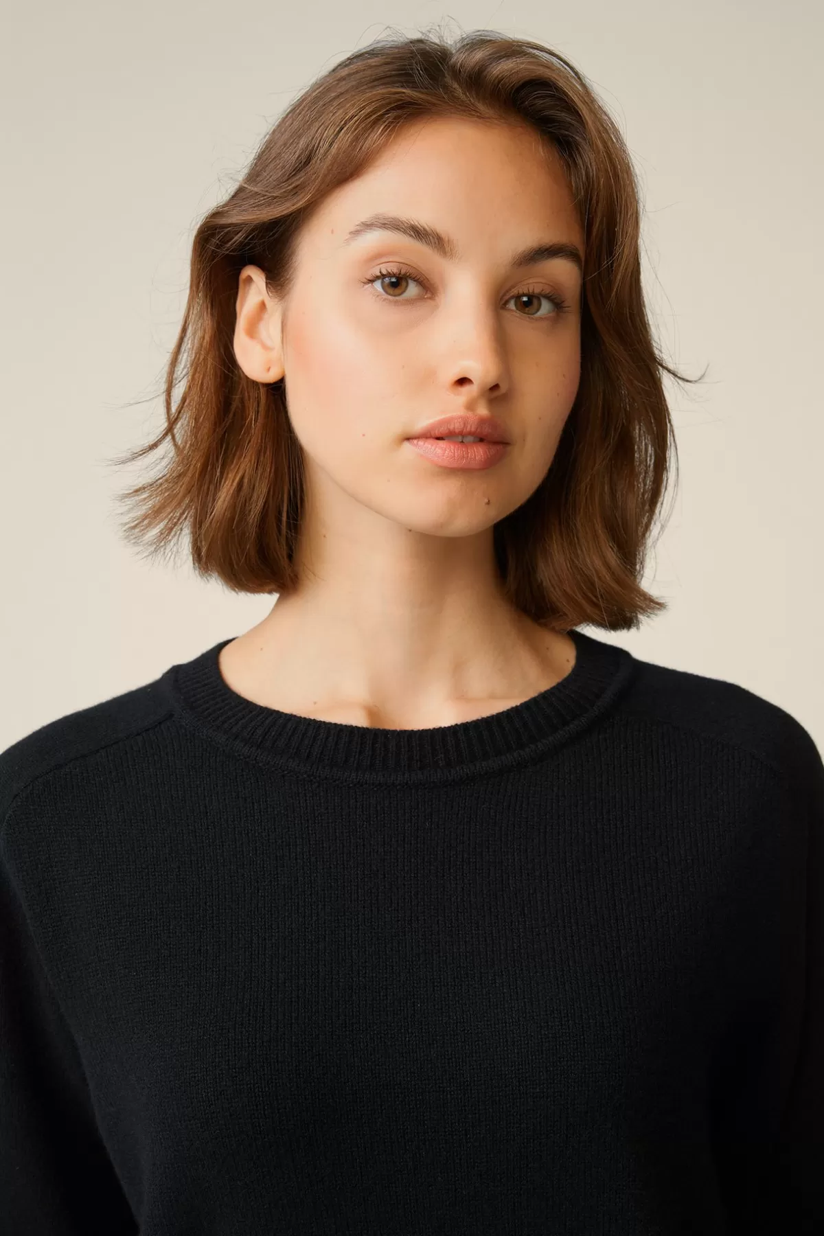 Store Cashmere-Rundhals-Pullover In Damen 100% Cashmere