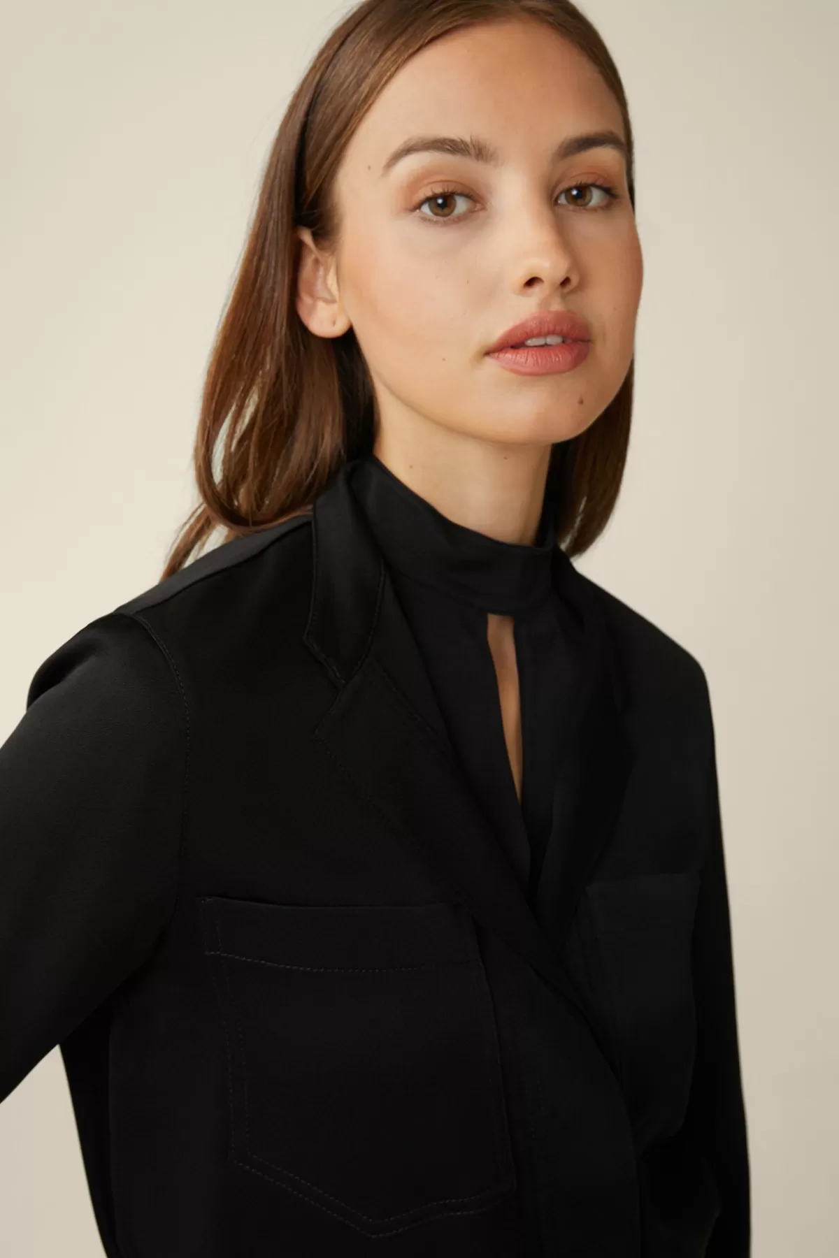 Flash Sale Crepe-Blouson In Damen Blusen & Tops