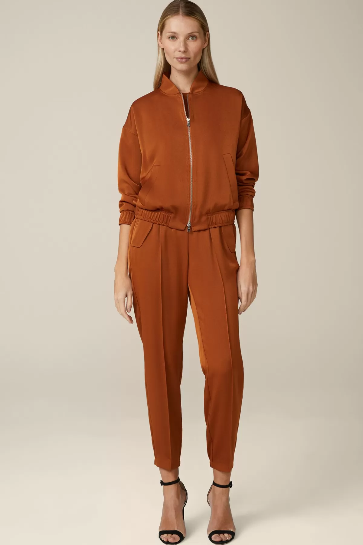 Sale Crepe-Blouson In Damen Blusen & Tops