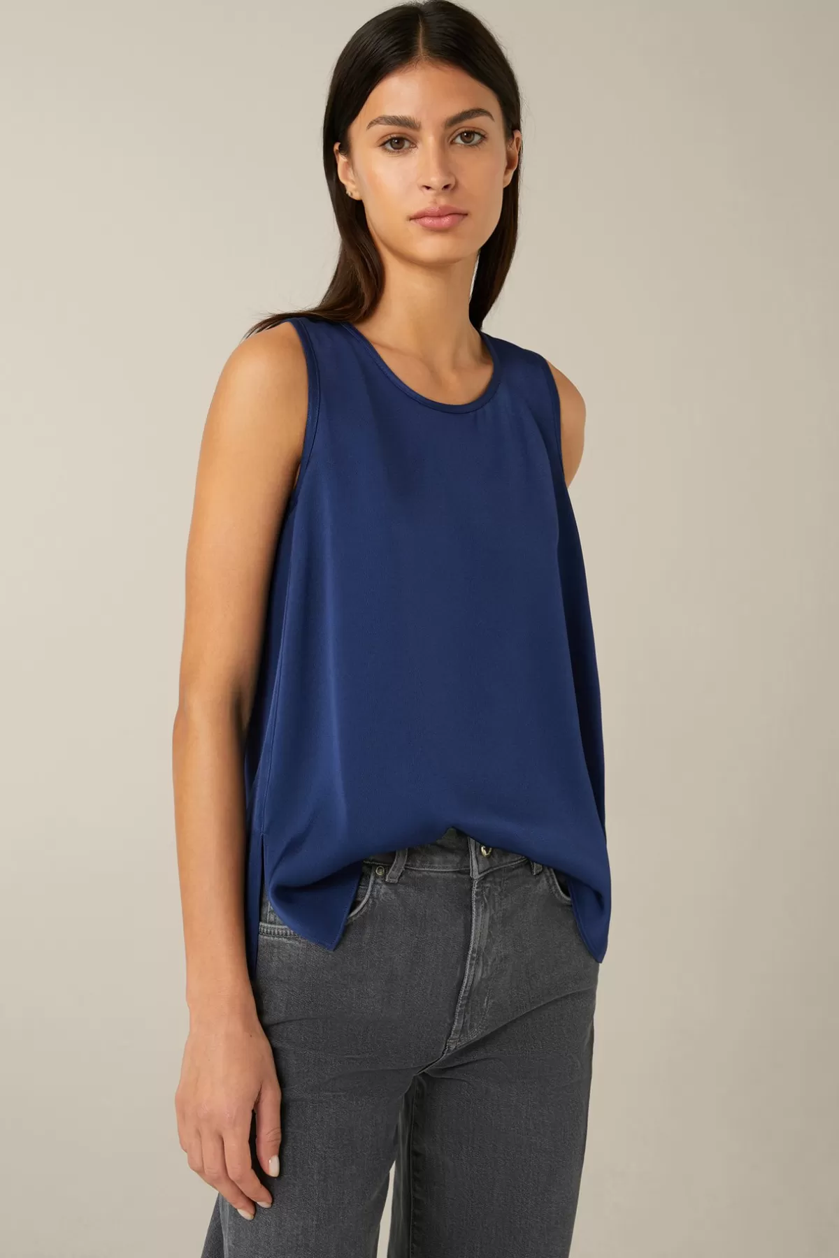 Online Crepe-Blusen-Top In Damen Blusen & Tops
