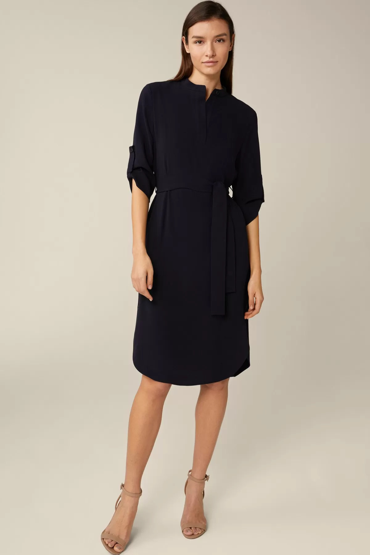Outlet Crepe-Hemdblusen-Kleid In Damen Kleider & Overalls