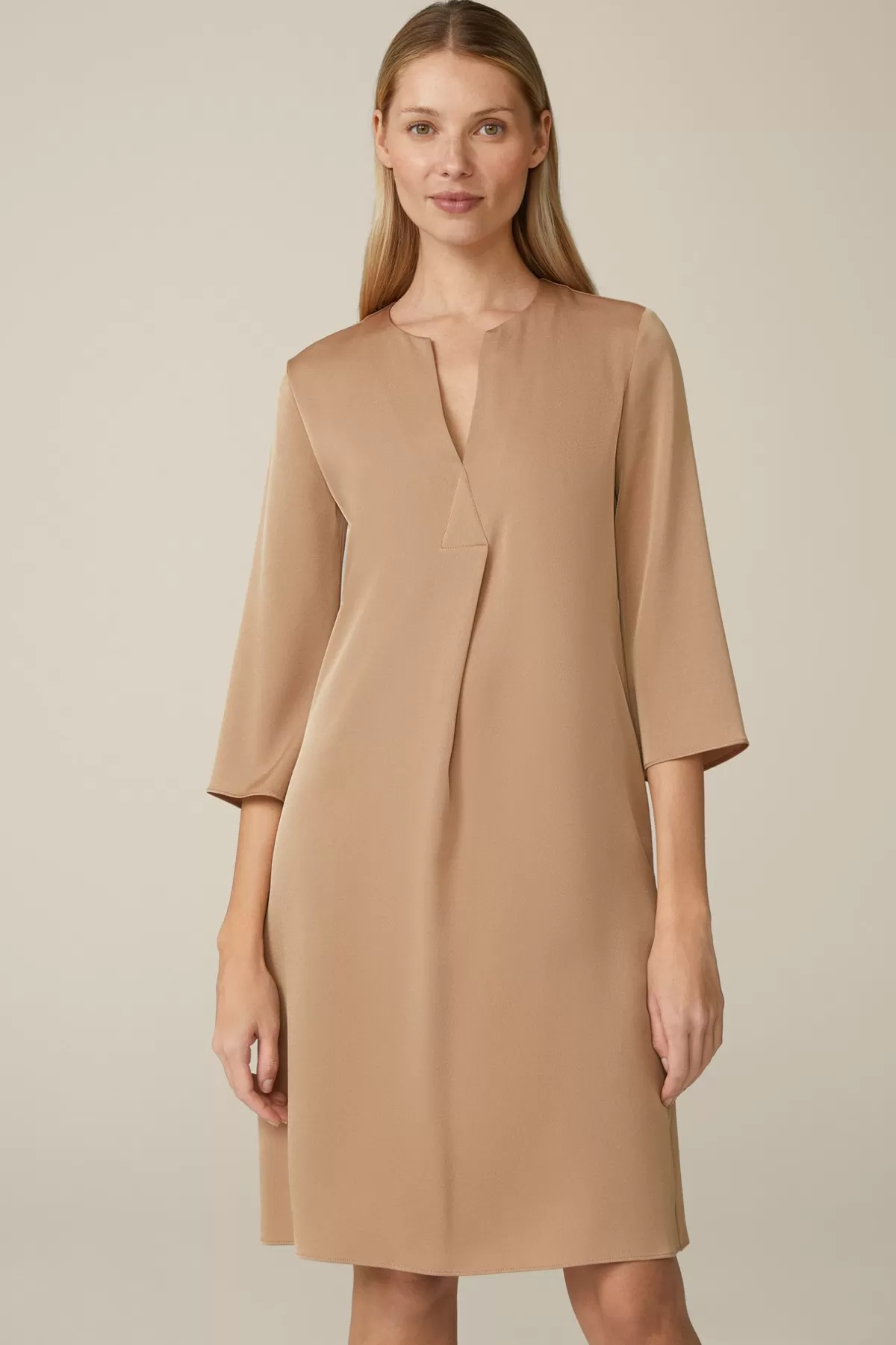 Cheap Crepe-Kleid In A-Linie In Damen Kleider & Overalls