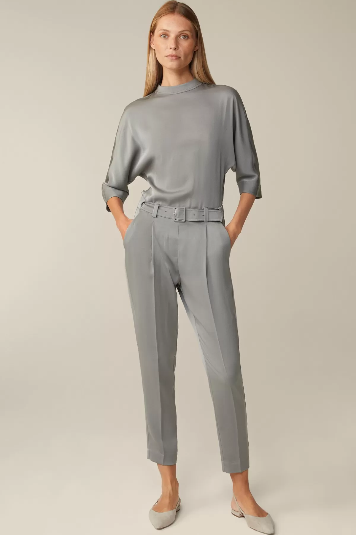 Cheap Crepe-Overall Mit Bundfalte In Damen Kleider & Overalls