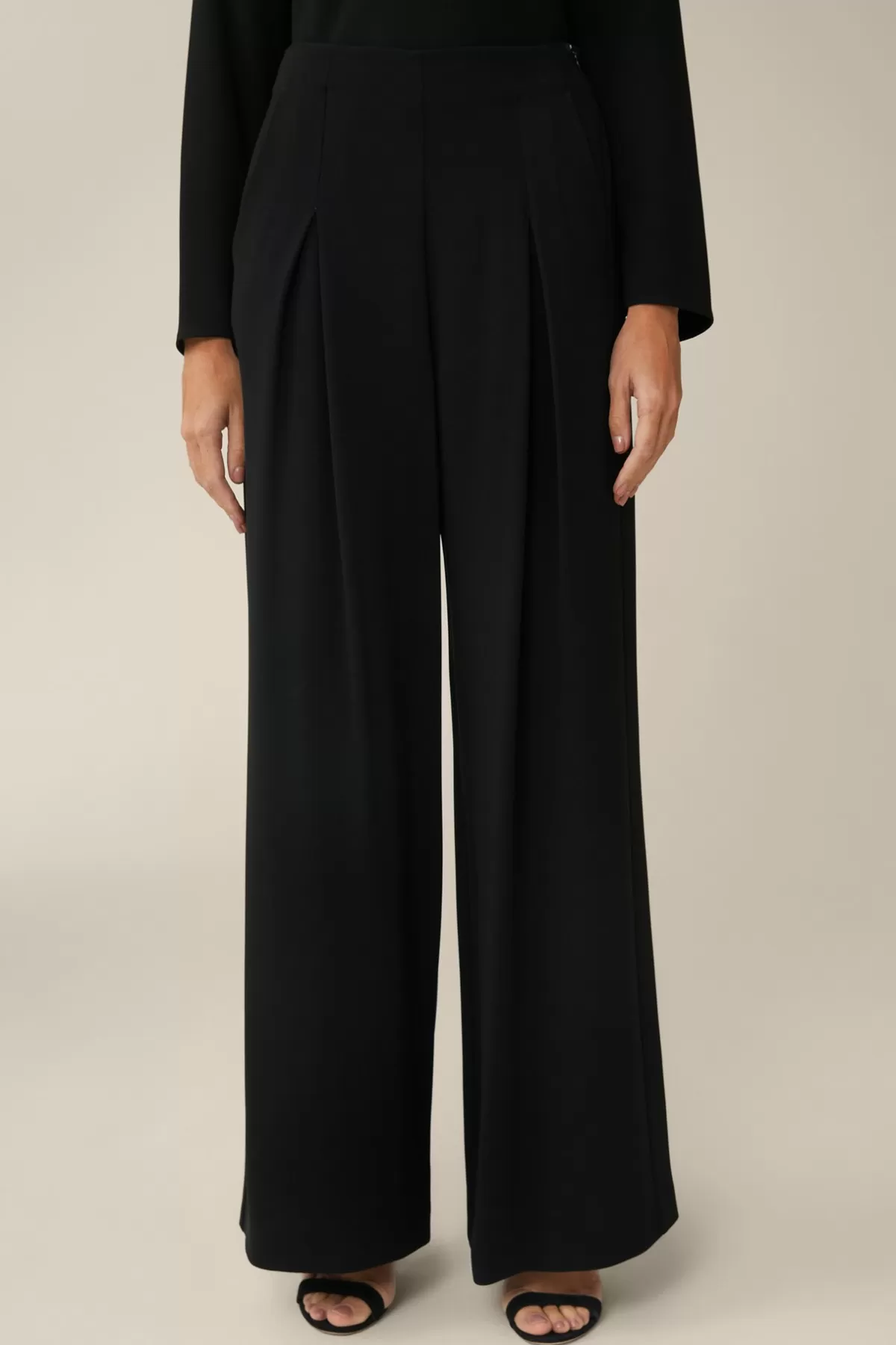 Discount Crepe-Palazzo-Hose In Damen Hosen & Jeans