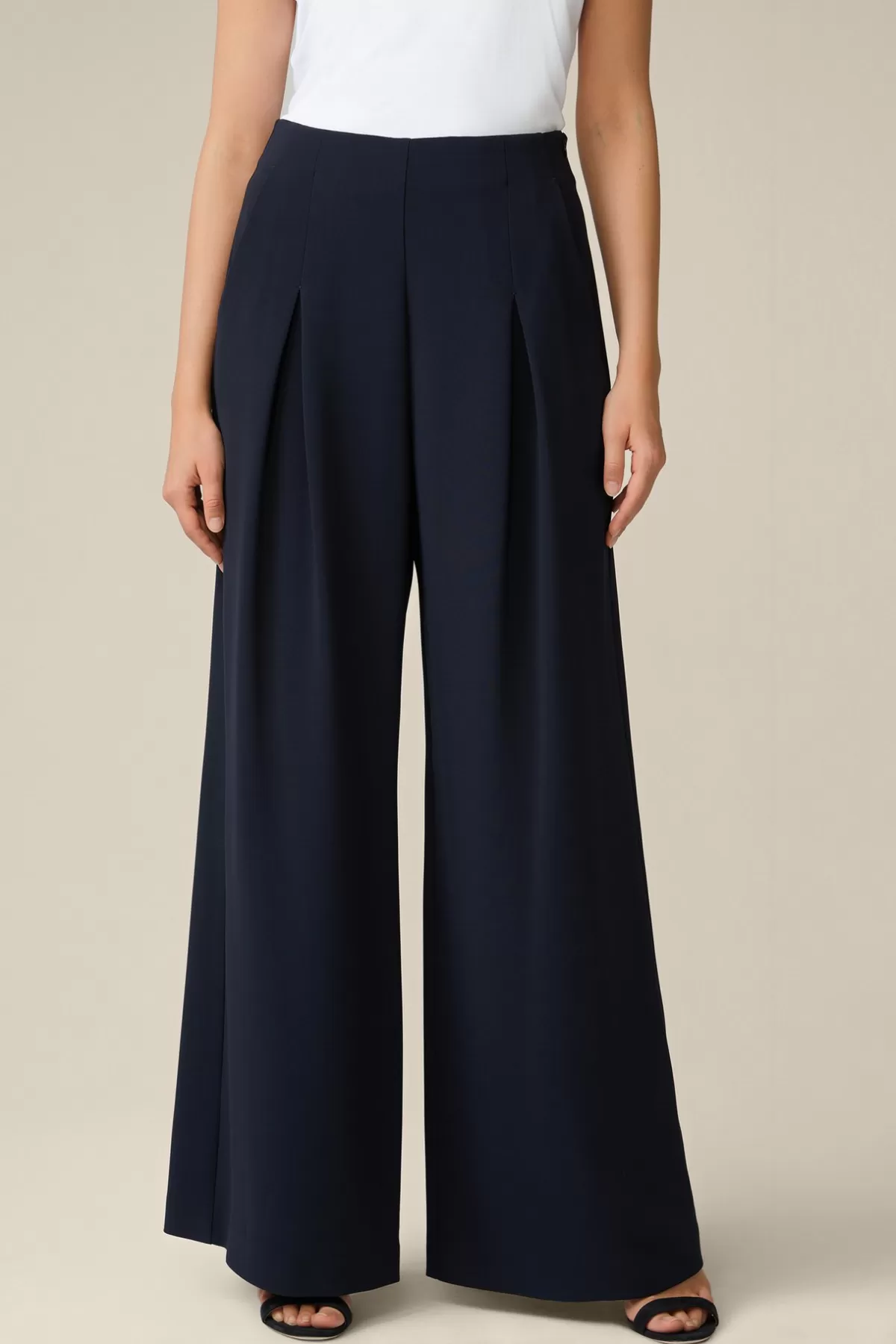 Hot Crepe-Palazzo-Hose In Damen Hosen & Jeans