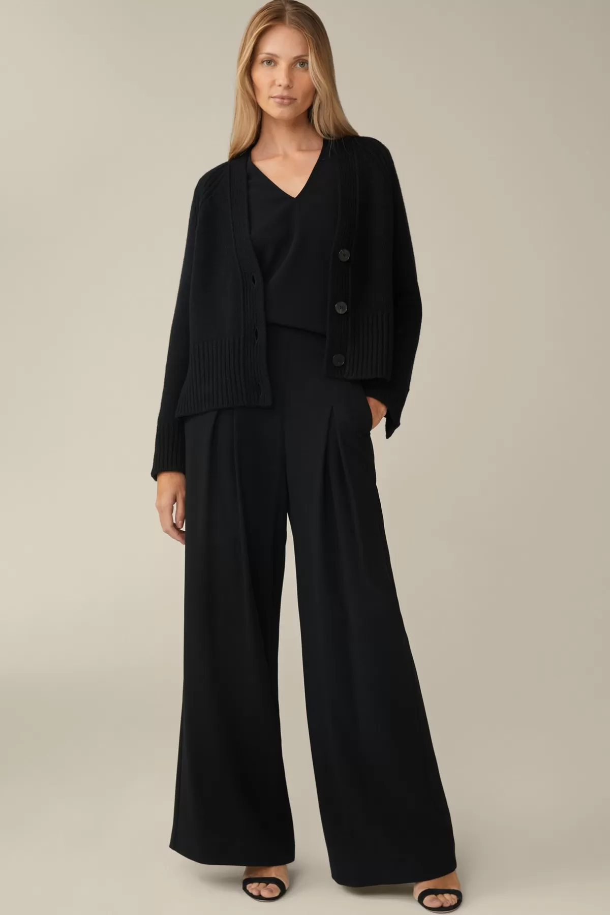 Discount Crepe-Palazzo-Hose In Damen Hosen & Jeans