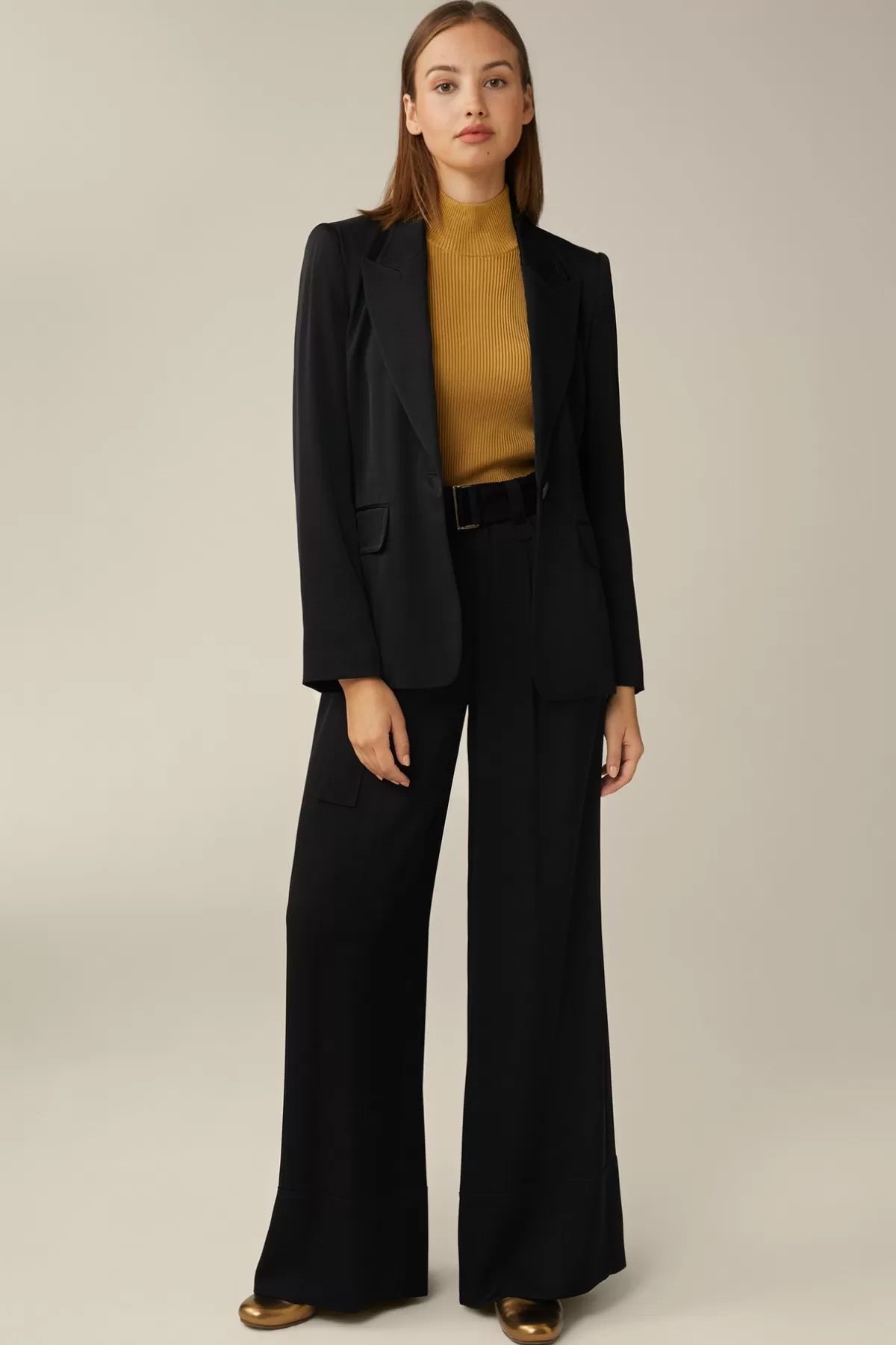 Outlet Crepe-Palazzo-Hose In Damen Hosen & Jeans