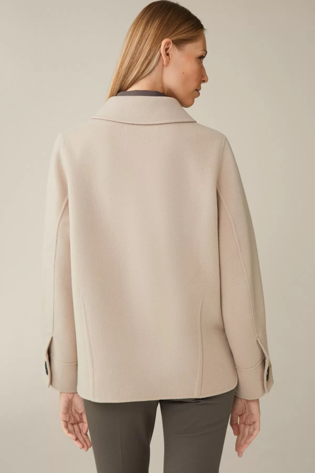 Discount Double-Wollmix-Cape-Jacke Mit Cashmere In Damen Jacken & Mäntel