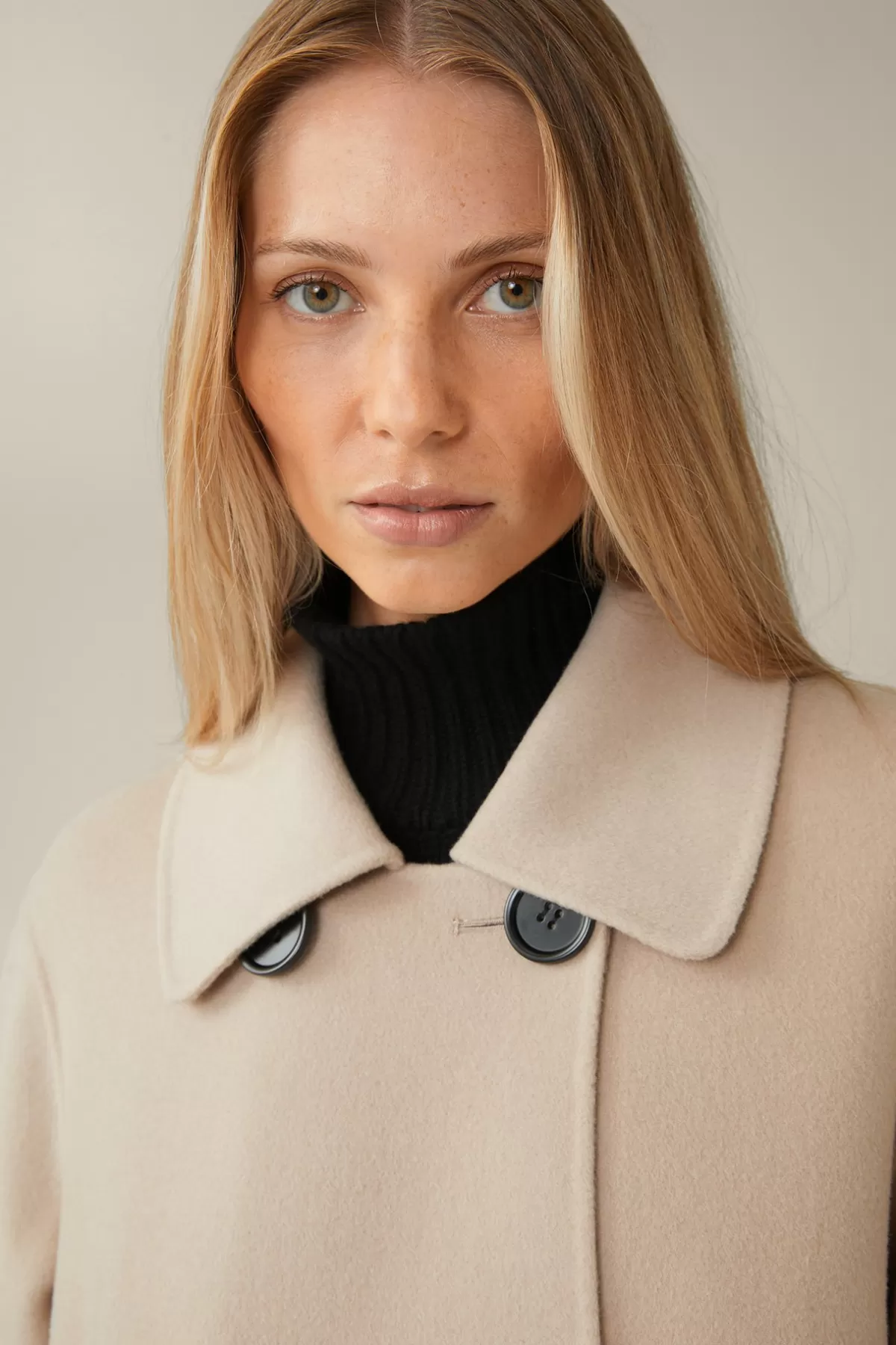 Store Double-Wollmix-Doppelreiher-Mantel Mit Cashmere In Damen Jacken & Mäntel