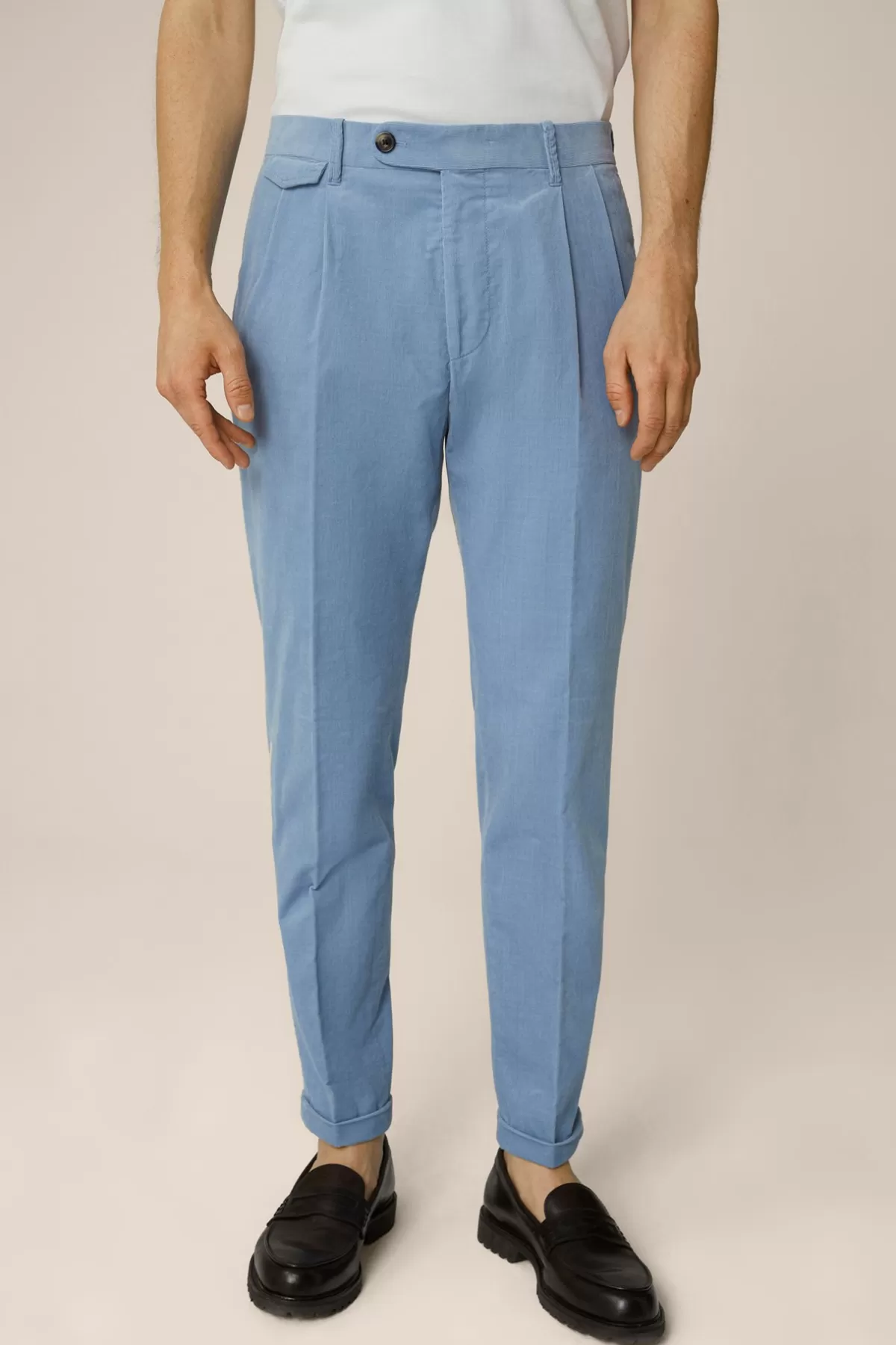 Discount Feincord-Baukasten-Hose Sapo Mit Bundfalte In Herren Hosen & Jeans