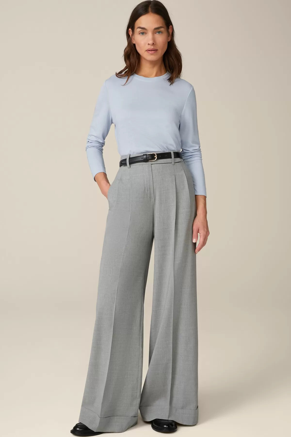 Best Sale Jersey-Langarm-Shirt Aus Tencel In Damen T-Shirts & Sweats