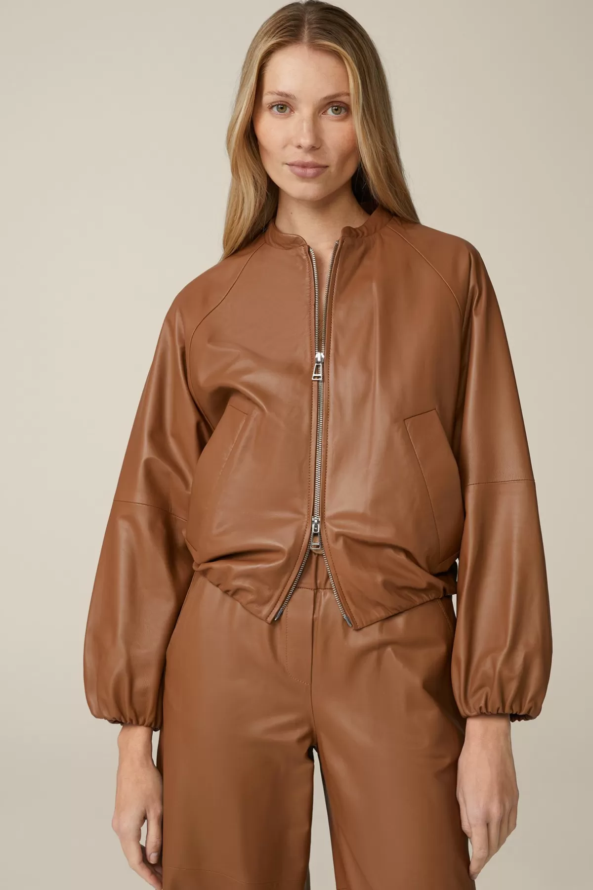Online Lammnappa-Leder-Blouson In Damen Leder
