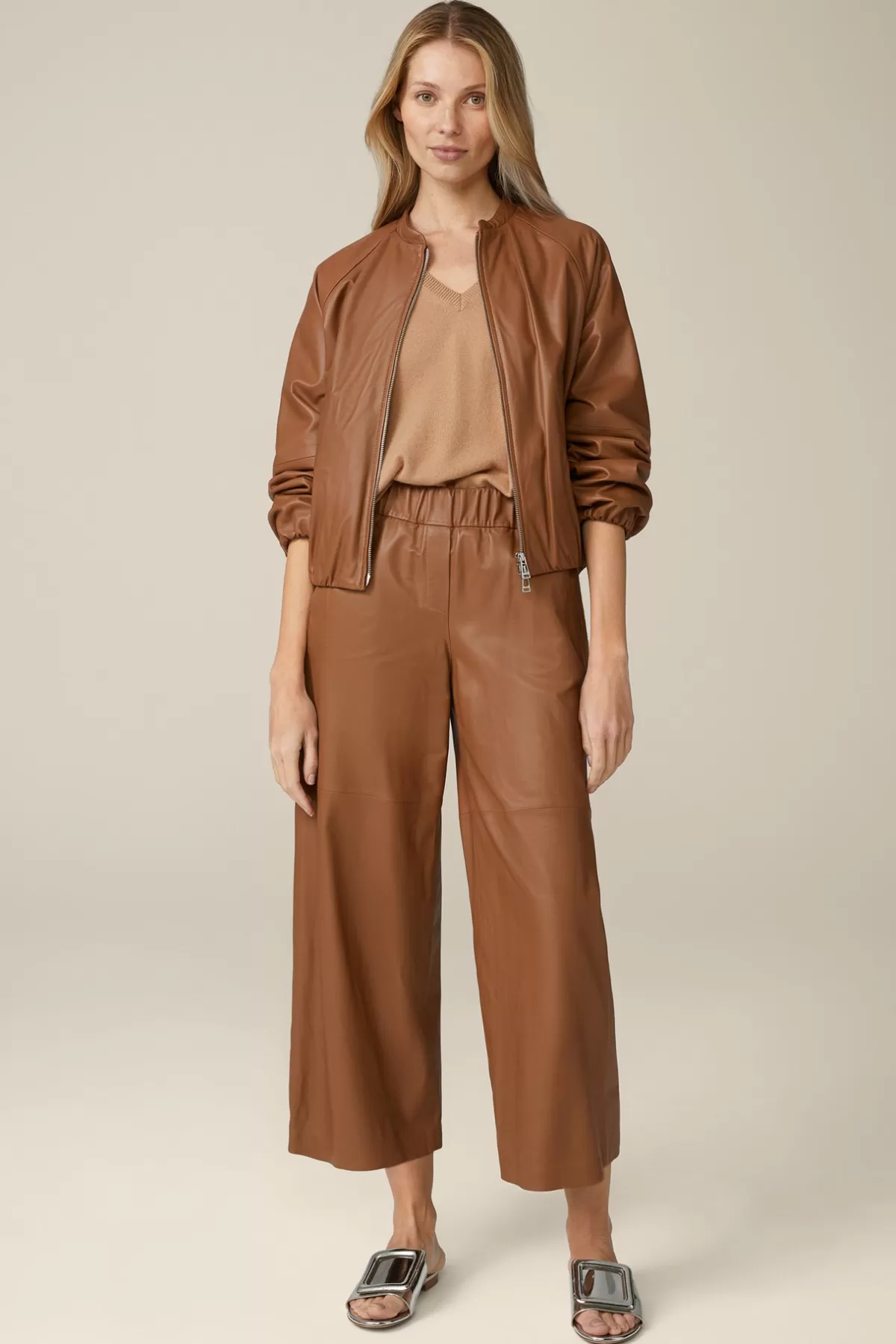 Online Lammnappa-Leder-Blouson In Damen Leder