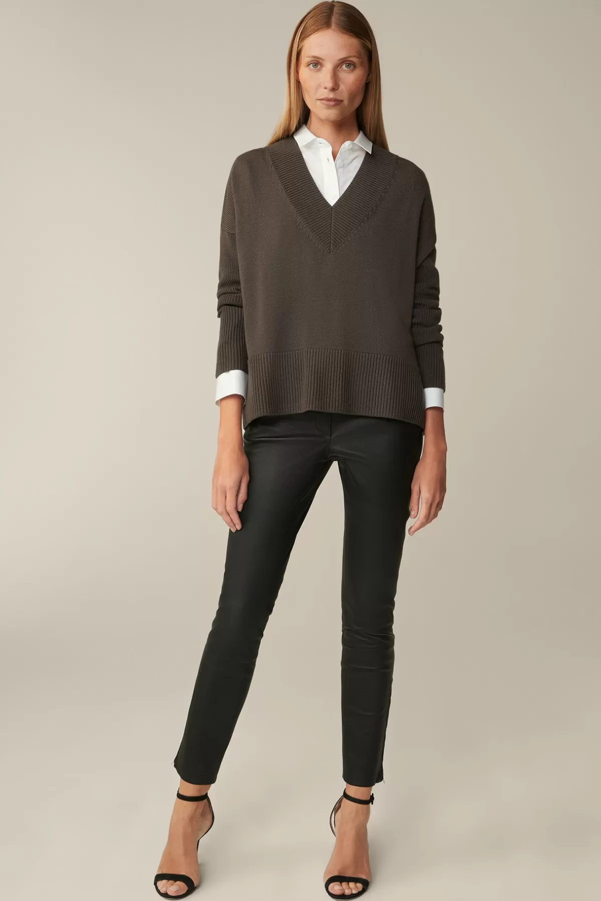 Cheap Lammnappa-Leder-Hose In Damen Leder