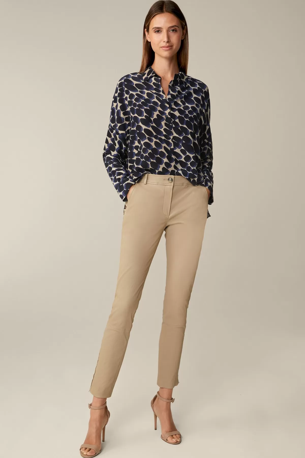 Clearance Lammnappa-Leder-Hose In Damen Leder