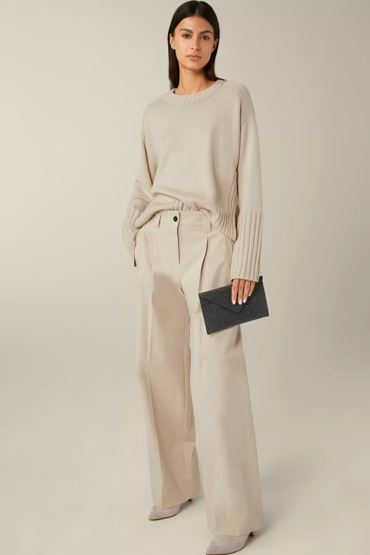 Cheap Merino-Strick-Pullover In Damen 100% Merino