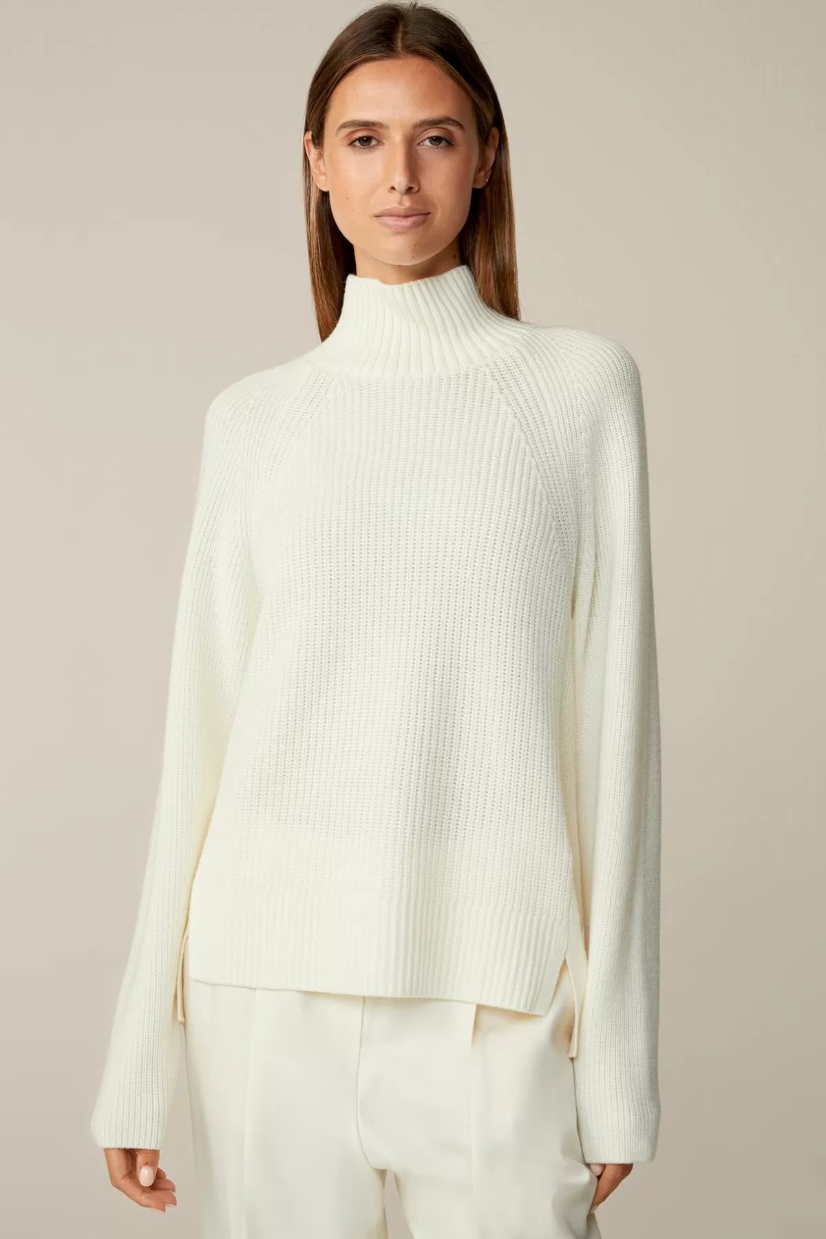 Sale Merino-Strick-Rollkragen-Pullover In Damen 100% Merino