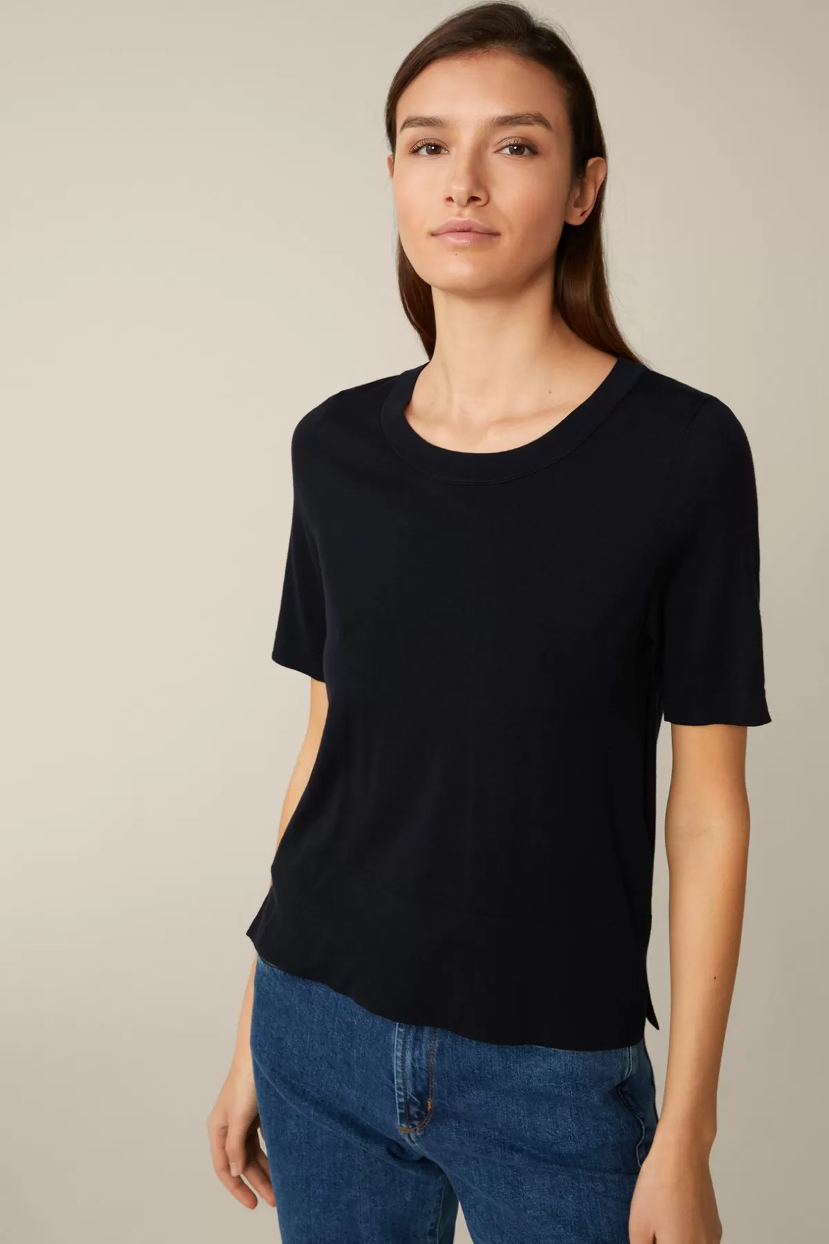 New Merino-Strick-Shirt In Damen 100% Merino