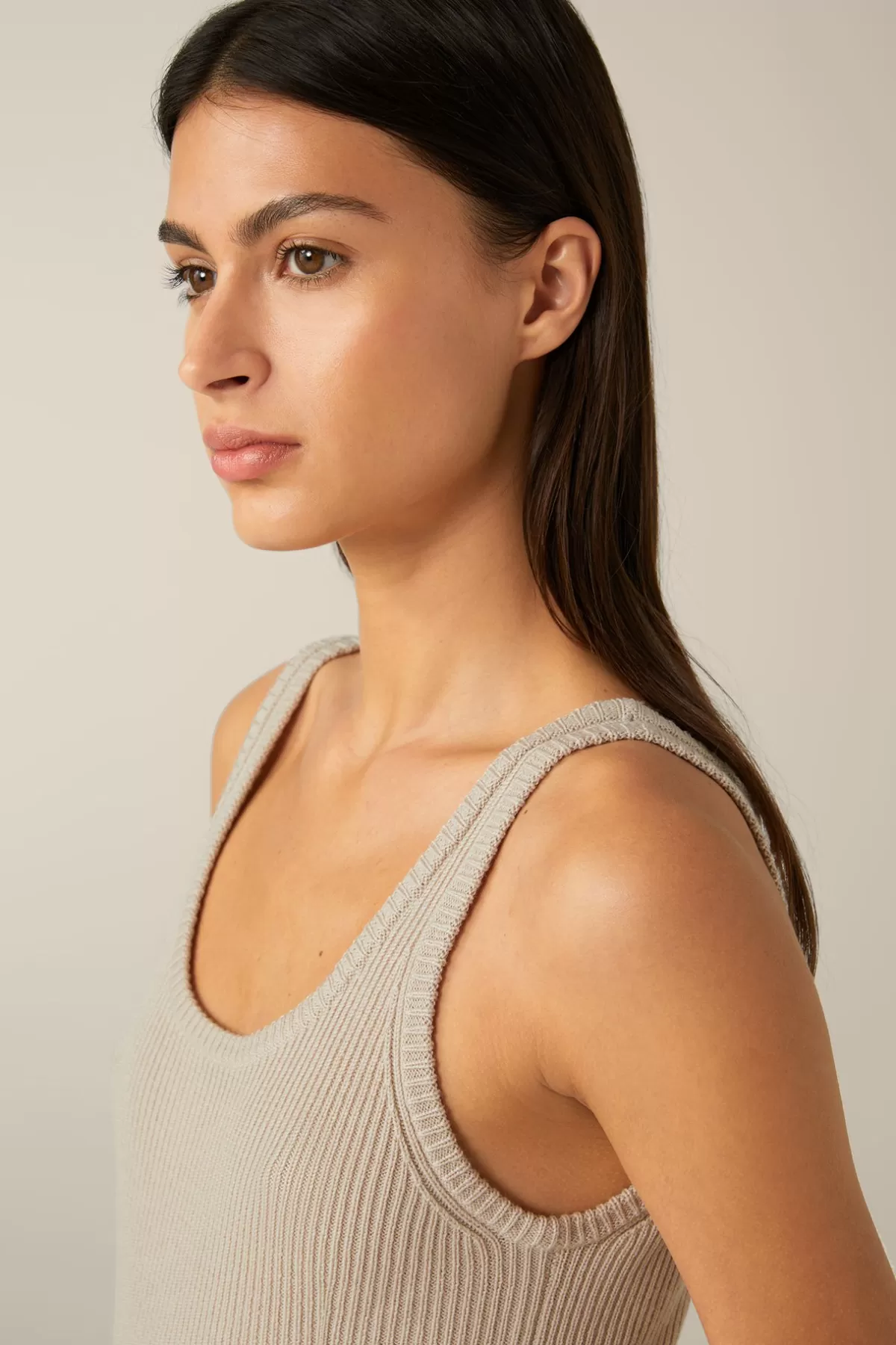 New Merino-Strick-Top In Damen 100% Merino