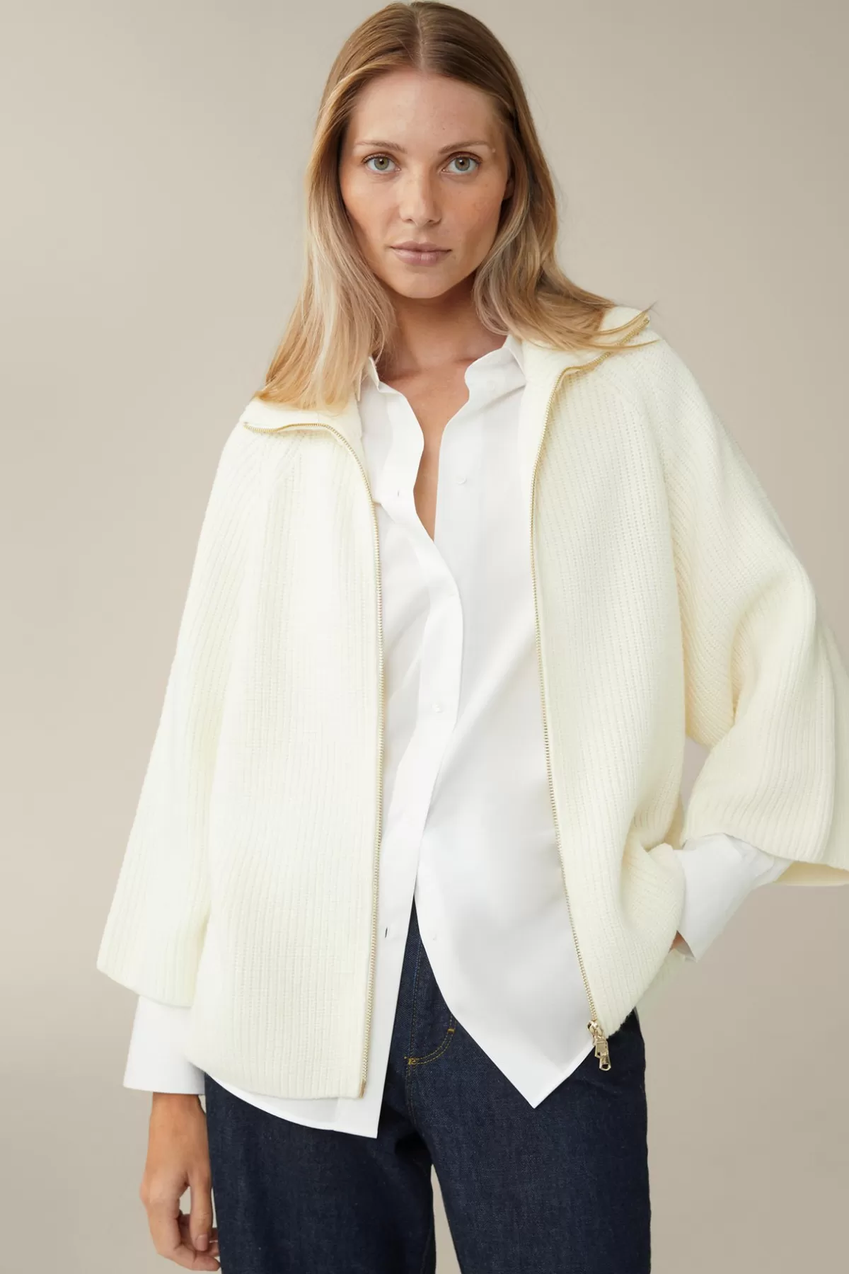 Best Merino-Strick-Zip-Cardigan In Damen 100% Merino