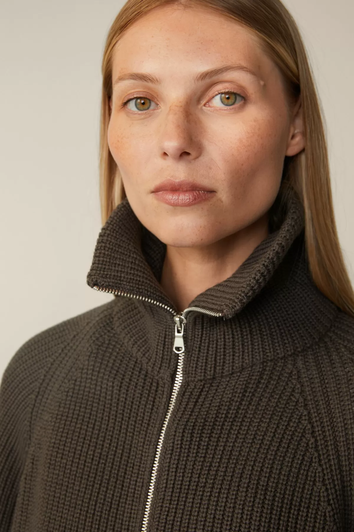 Flash Sale Merino-Strick-Zip-Cardigan In Damen 100% Merino