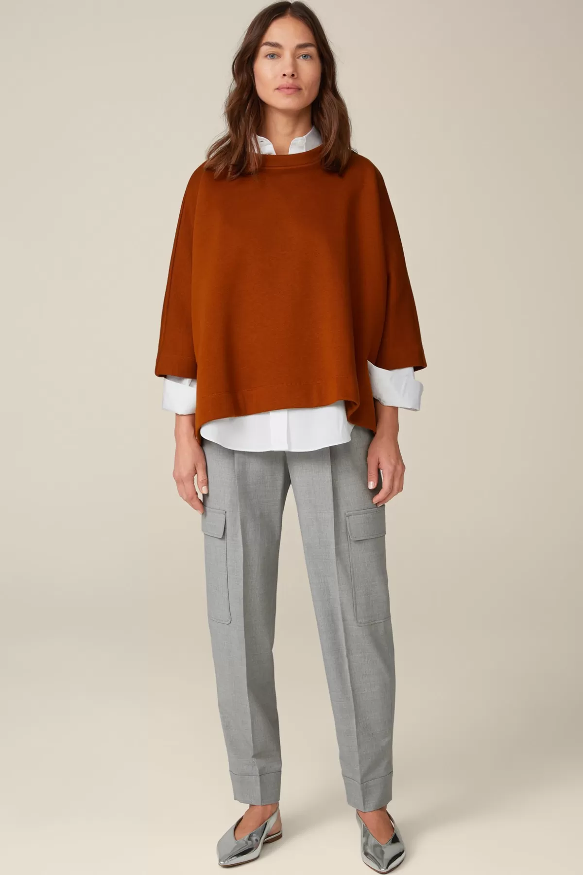 Best Sale Popeline-Baumwoll-Hemdbluse In Damen Blusen & Tops