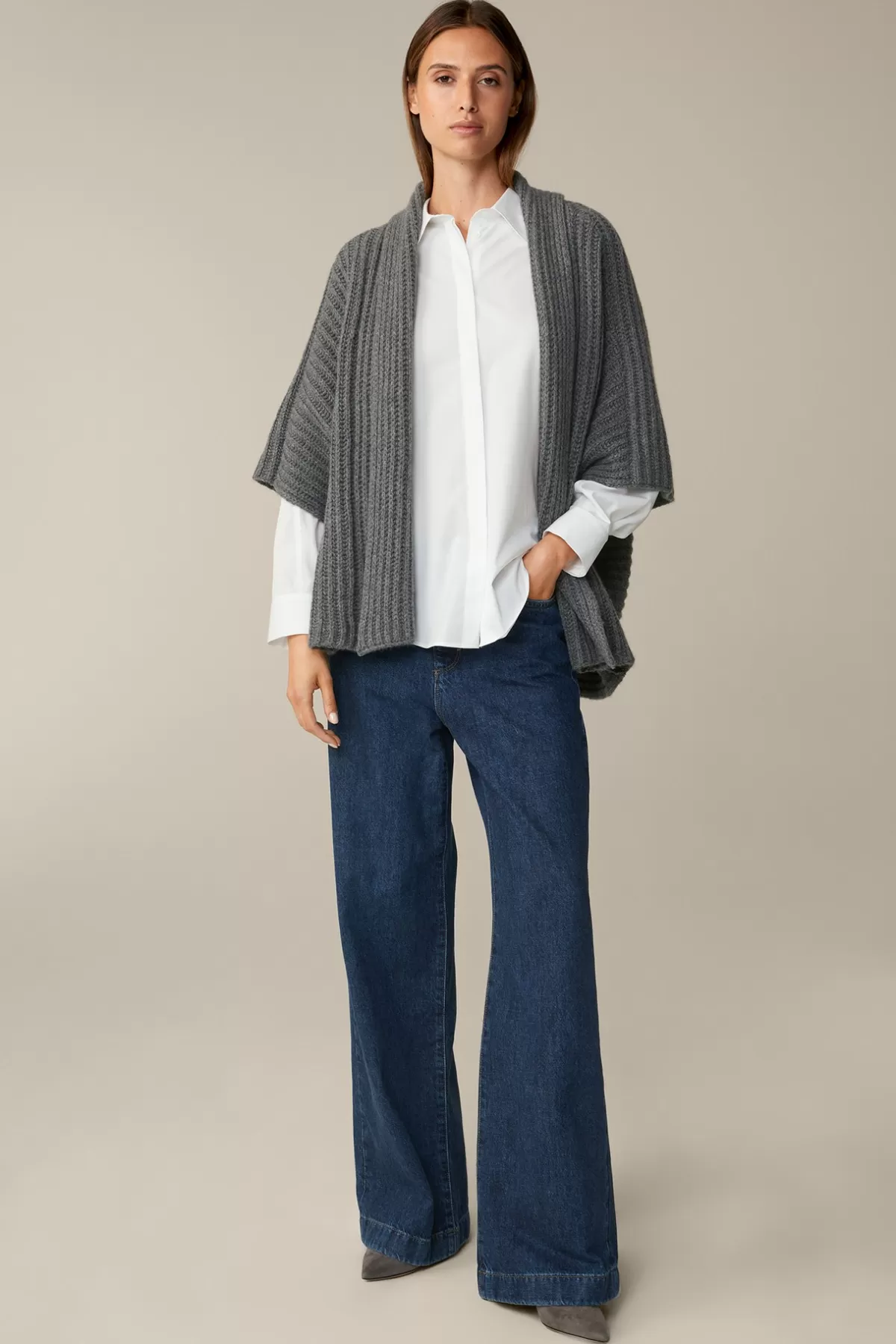 Sale Popeline-Baumwoll-Hemd-Long-Bluse In Damen Blusen & Tops