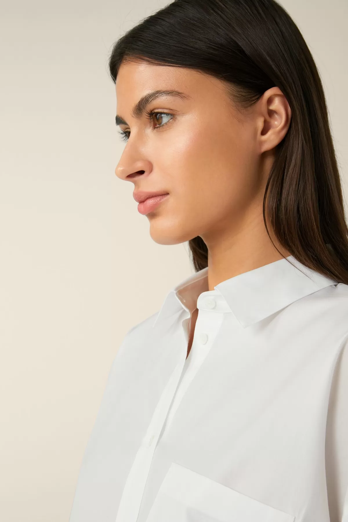 Best Popeline-Baumwoll-Oversize-Hemd-Bluse In Damen Blusen & Tops
