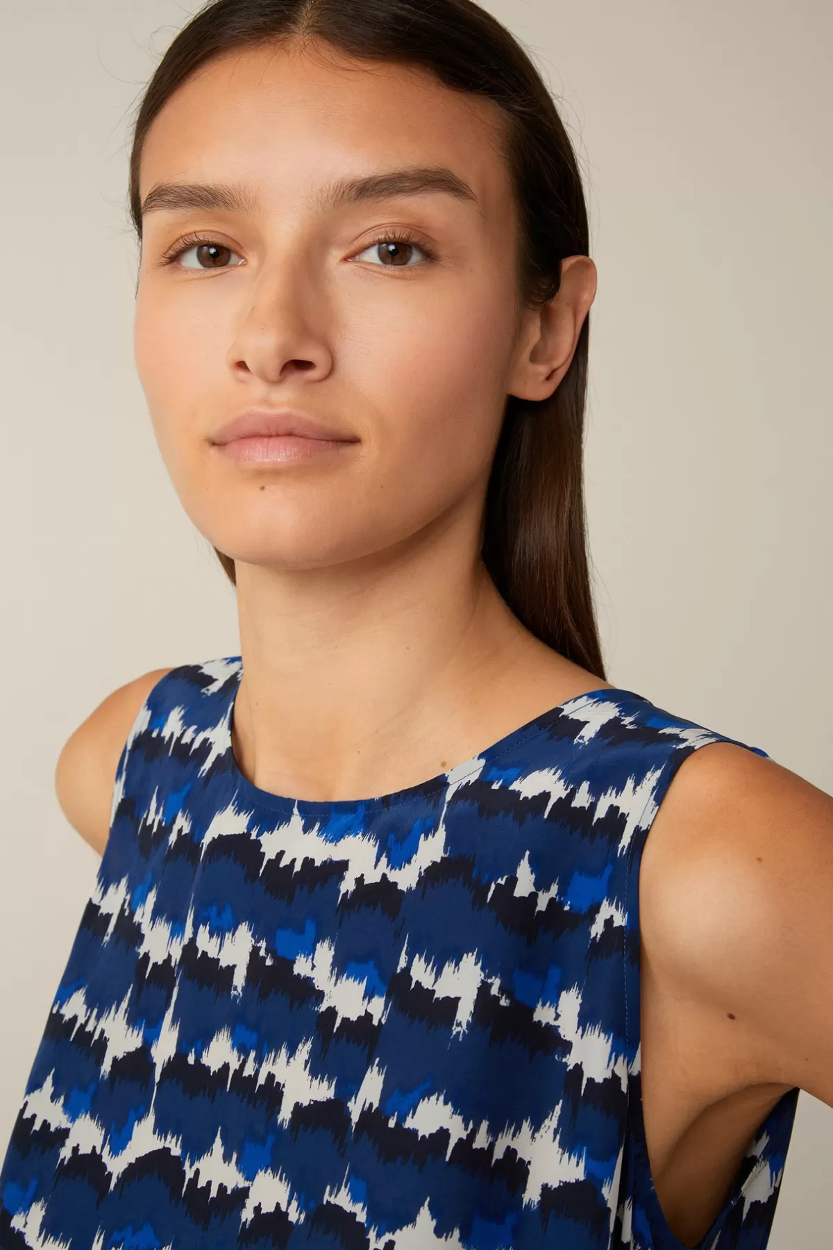 Shop Print-Blusen-Top Mit Seide In Damen Blusen & Tops
