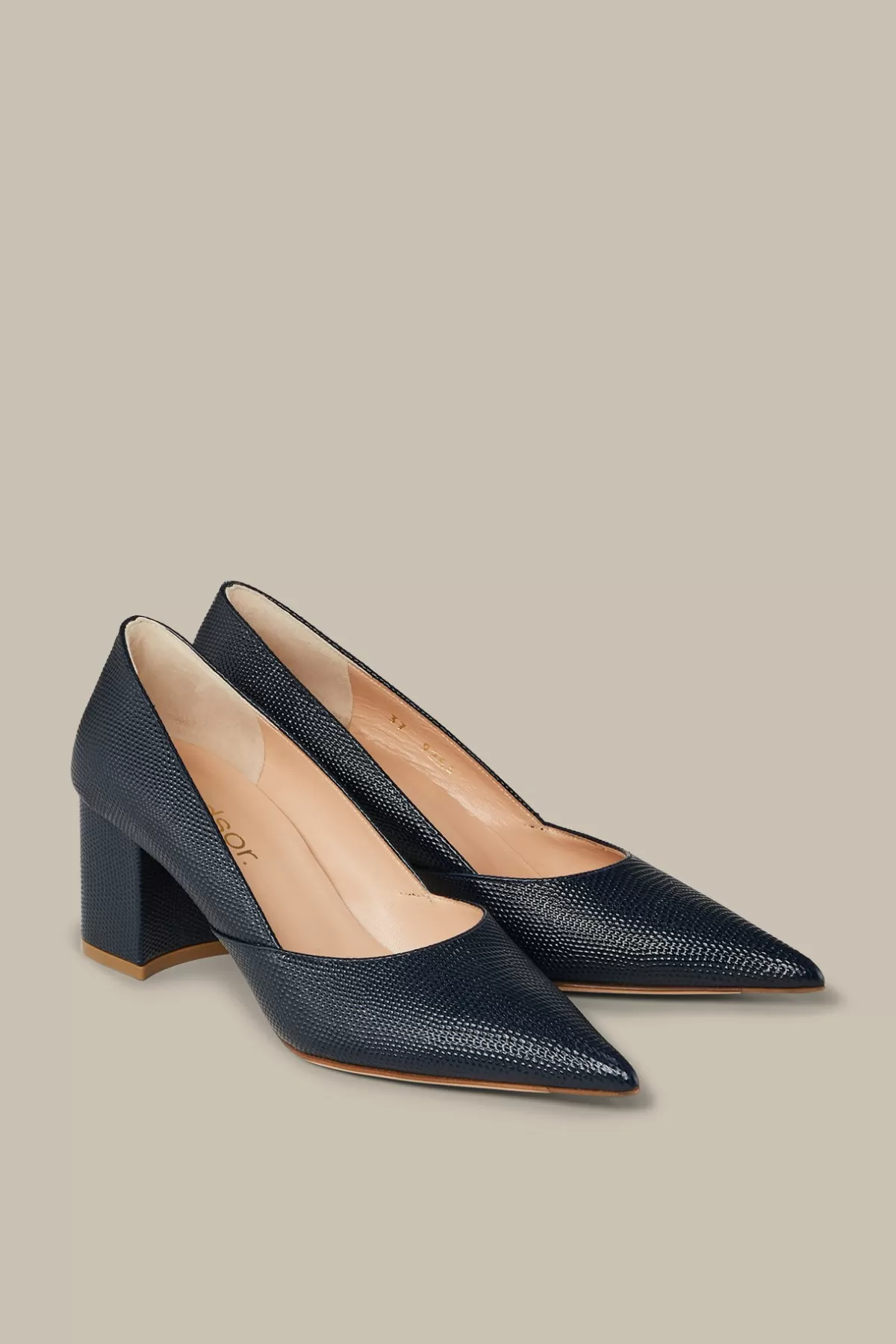 Cheap Pumps Mit Blockabsatz Aus Nappaleder In , By Unutzer Damen Schuhe