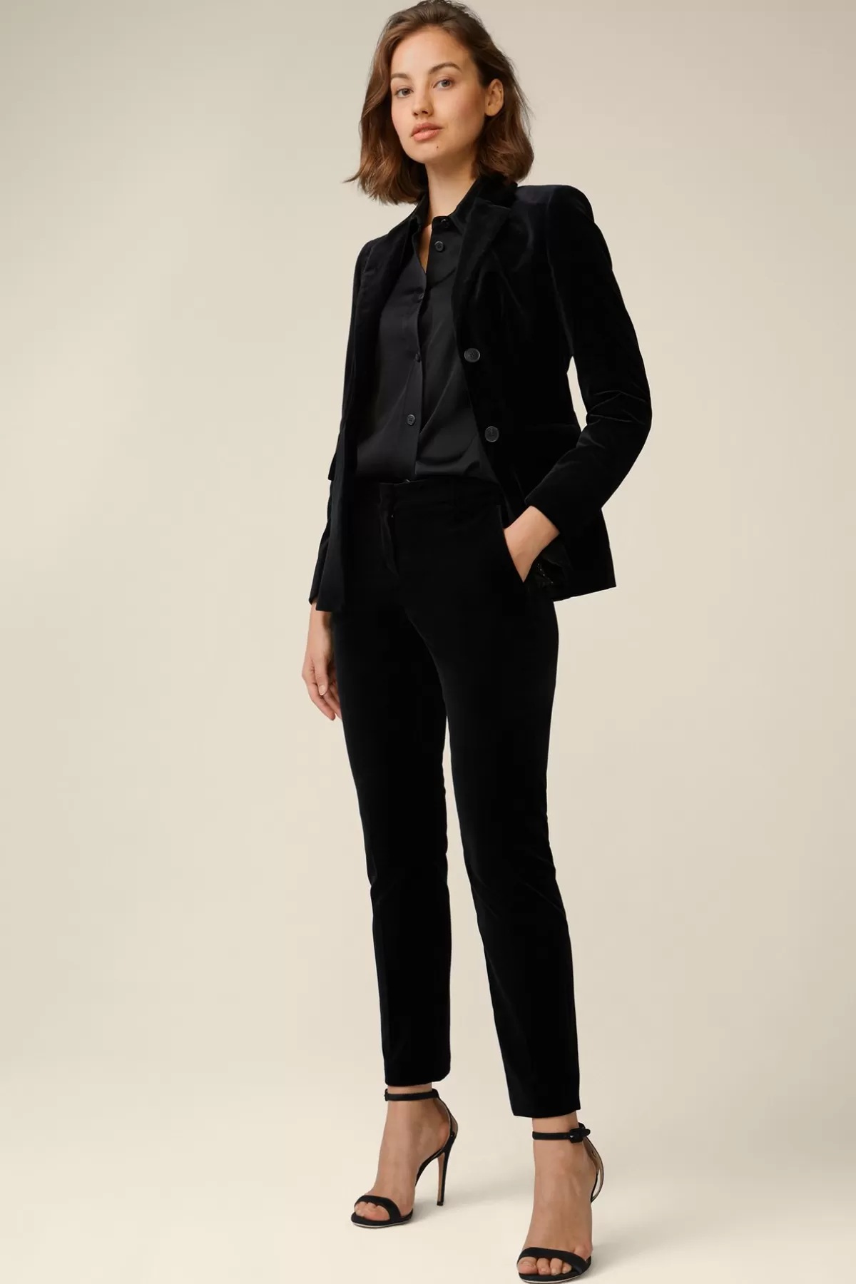 Best Sale Samt-Anzug-Hose In Damen Hosen & Jeans