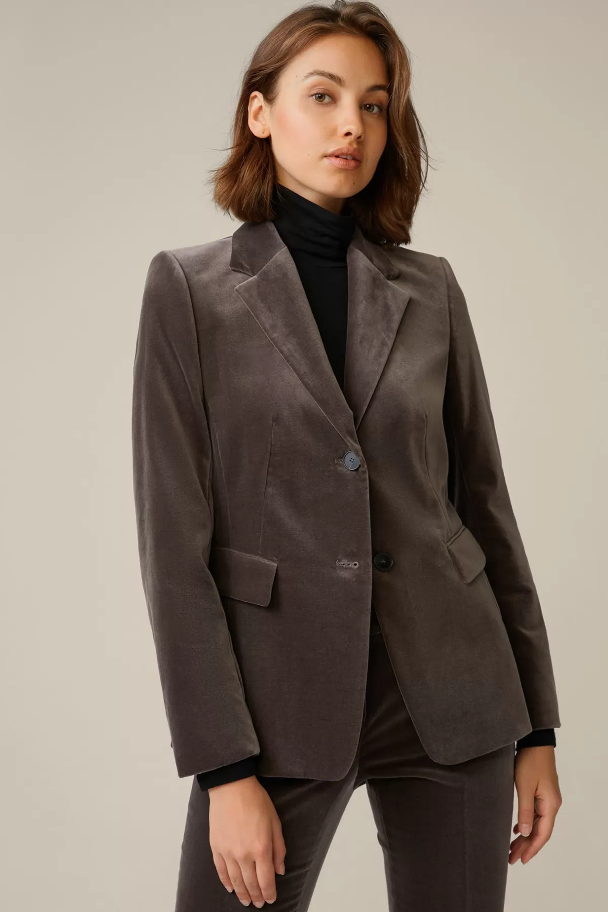 Online Samt-Blazer In Damen Blazer
