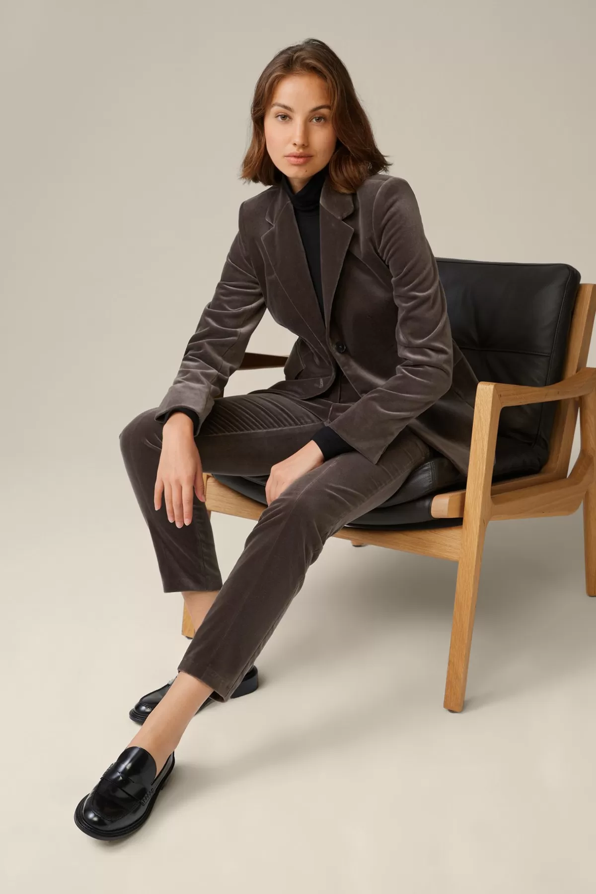 Online Samt-Blazer In Damen Blazer