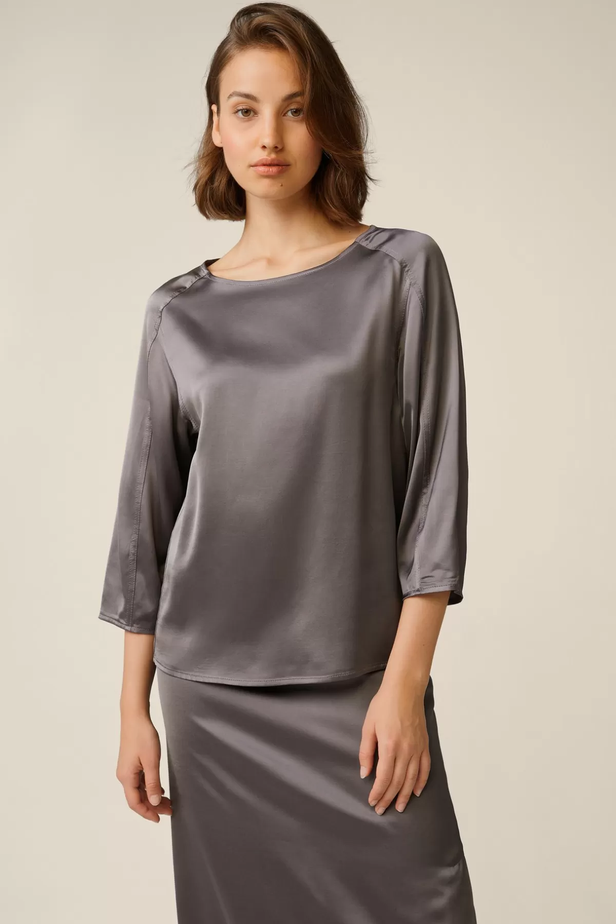 Best Satin-Bluse In Damen Blusen & Tops
