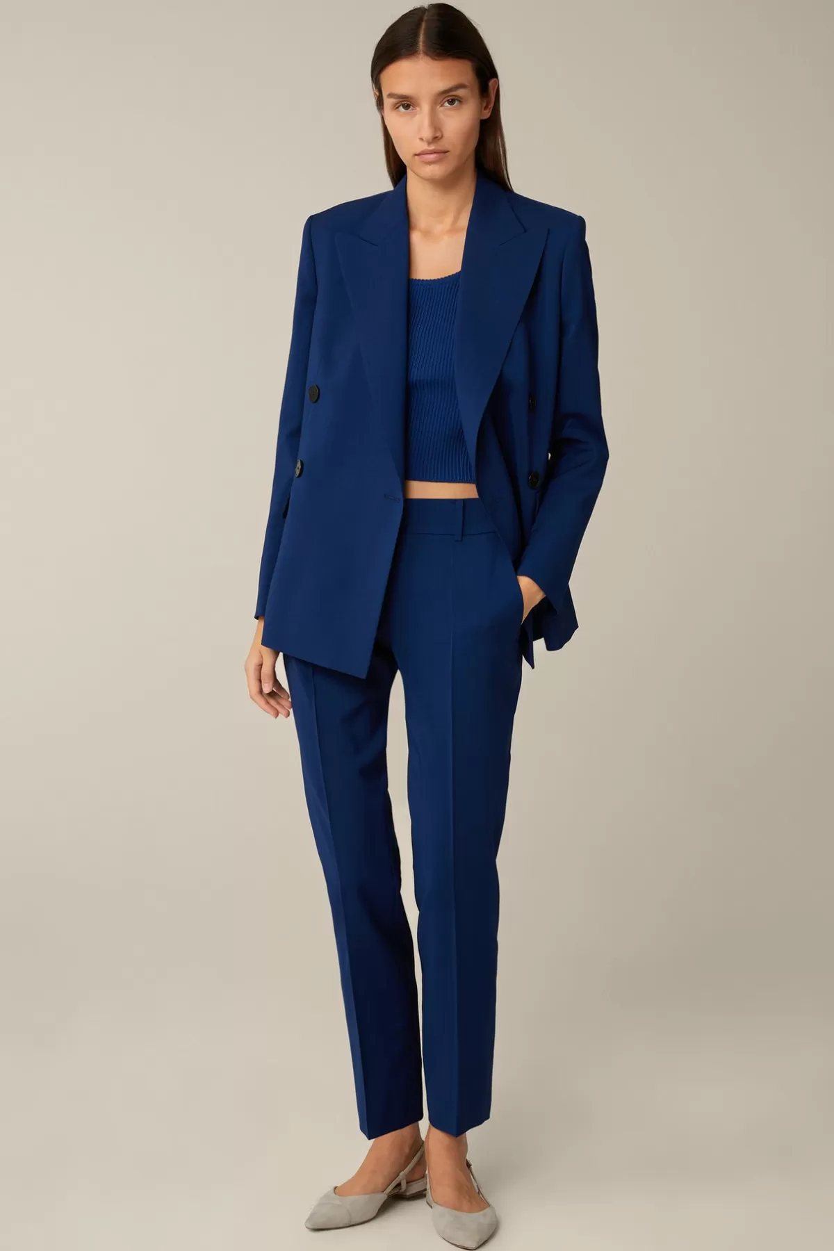 Outlet Schurwoll-Anzug-Hose In Damen Hosen & Jeans